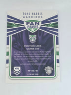 NRL 2025 Traders | Fan Favourites | #FF46 | Tohu Harris | Warriors