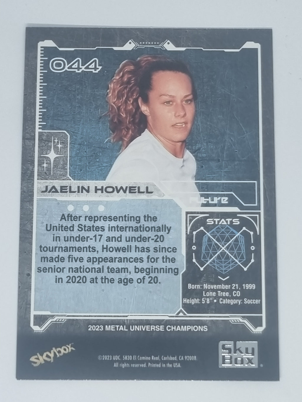 2023 Skybox Metal Universe Champions - #044 - Jaelin Howell