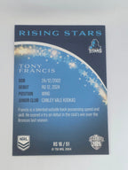NRL 2025 Traders | Rising Stars | #RS16 | Tony Francis | Titans