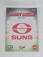 AFL Footy Stars 2025 | Footy Heads | #FH51 | B. King | Gold Coast Suns