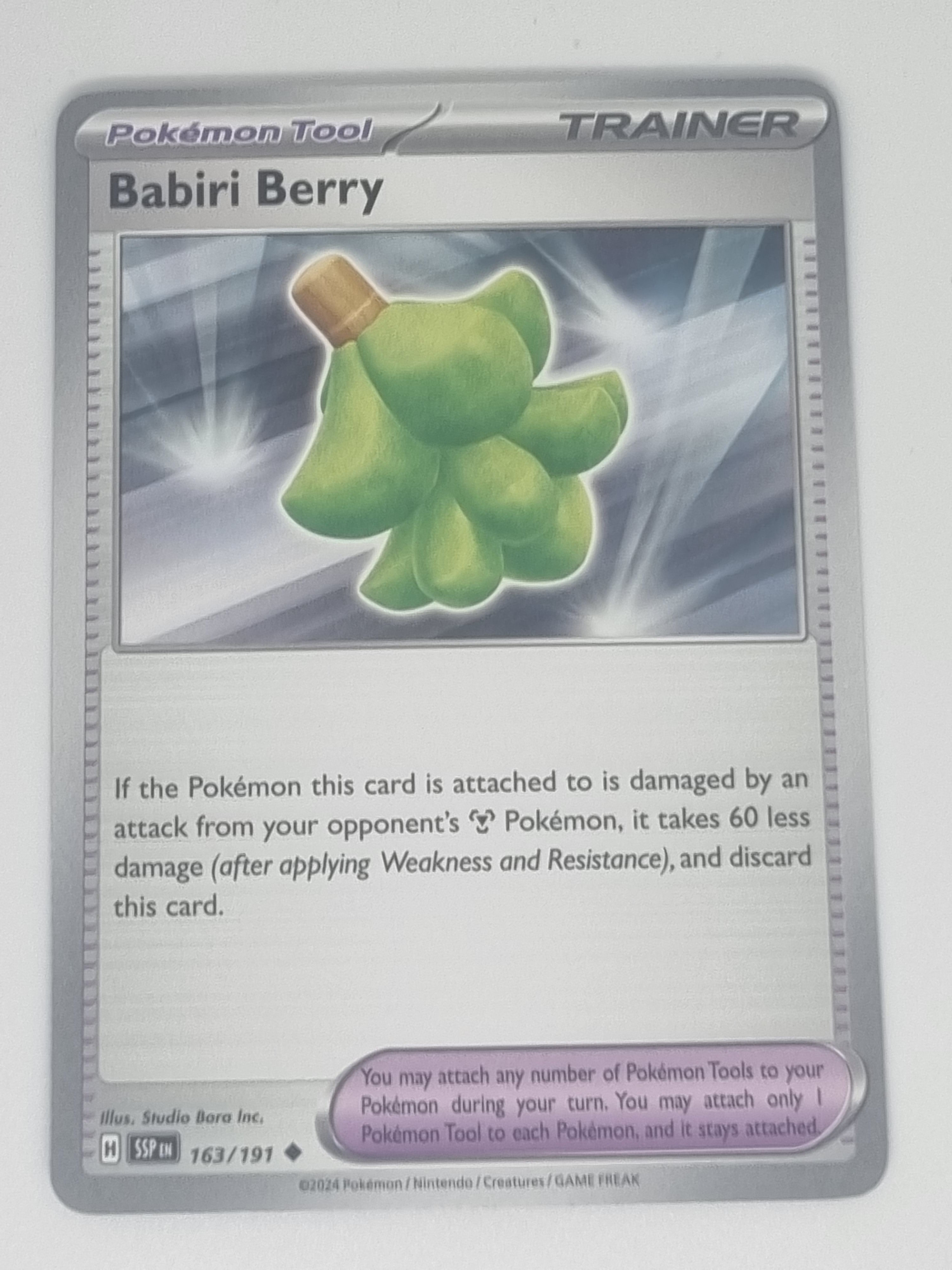 Pokemon TCG - Surging Sparks - #163/191 - Babiri Berry - Uncommon