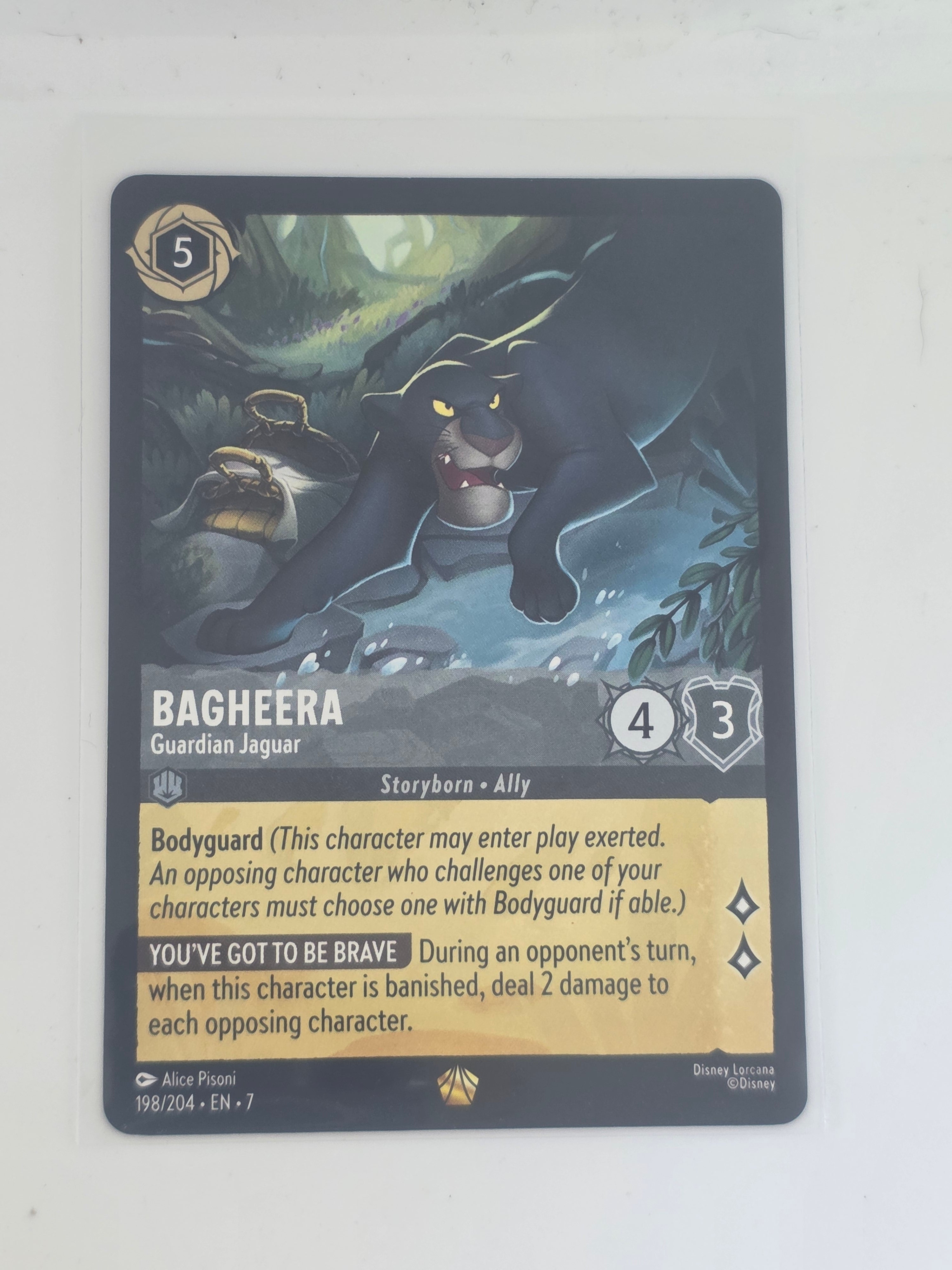 Lorcana | Archazia's Island | #198/204 | Bagheera - Feline Guardian | Legendary