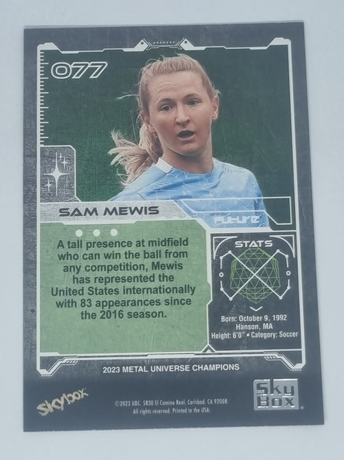 2023 Skybox Metal Universe Champions - #077 - Sam Mewis