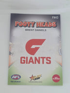 AFL Footy Stars 2025 | Footy Heads | #FH43 | B. Daniels | GWS Giants