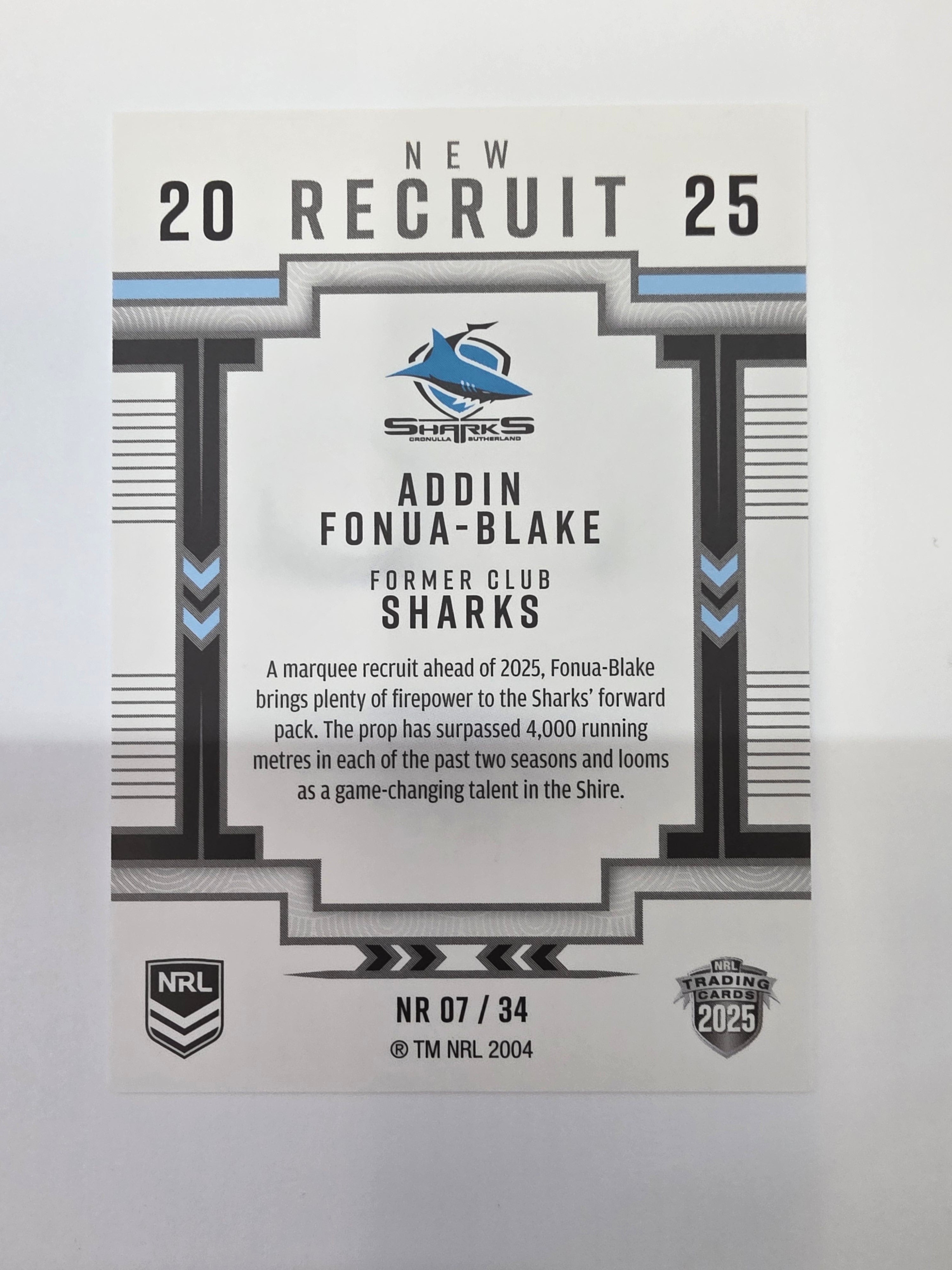 NRL 2025 Elite | New Recruits | #NR07 | Addin Fonua-Blake | Sharks