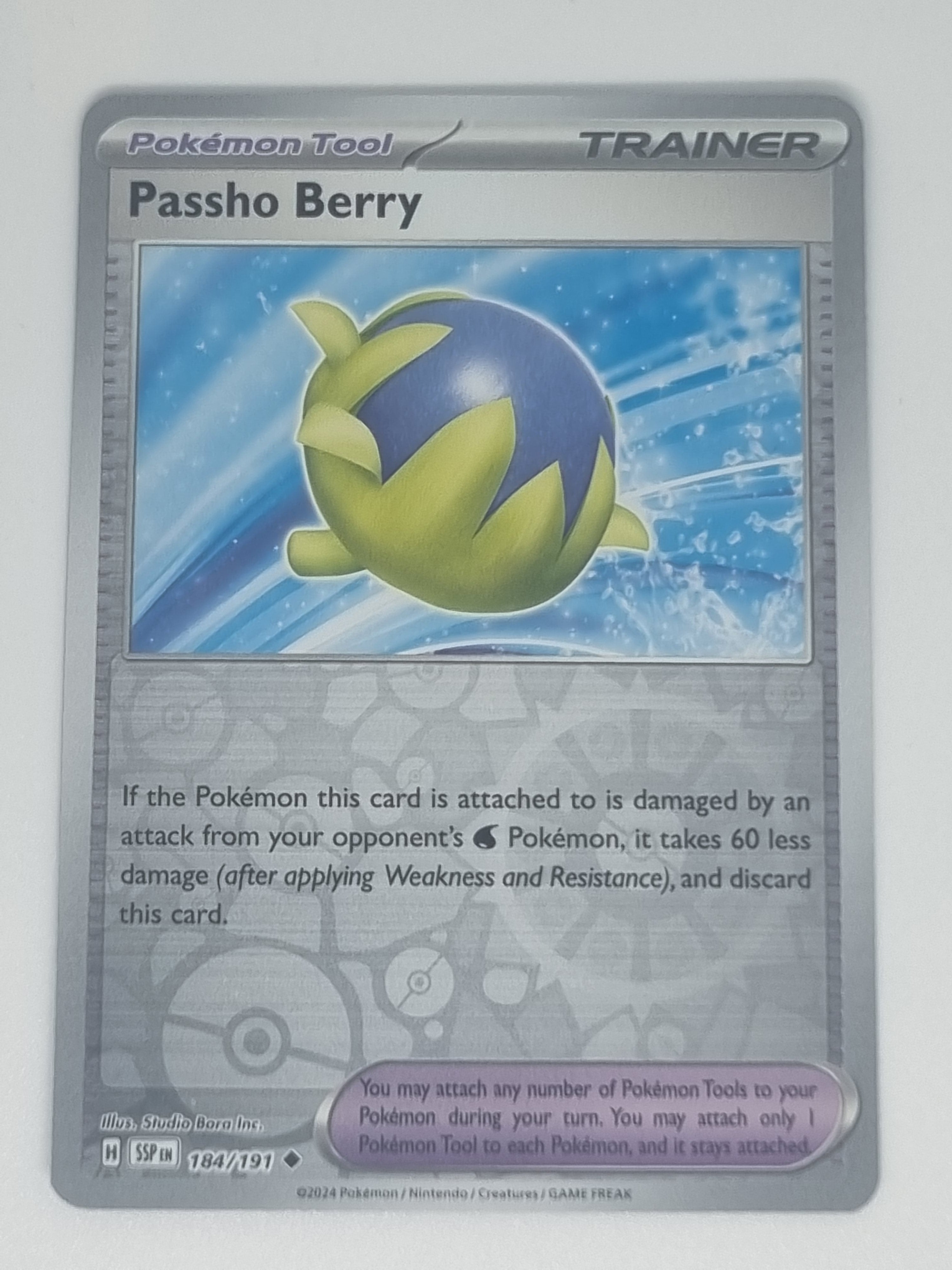 Pokemon TCG - Surging Sparks - #184/191 - Reverse Holo - Passho Berry - Uncommon