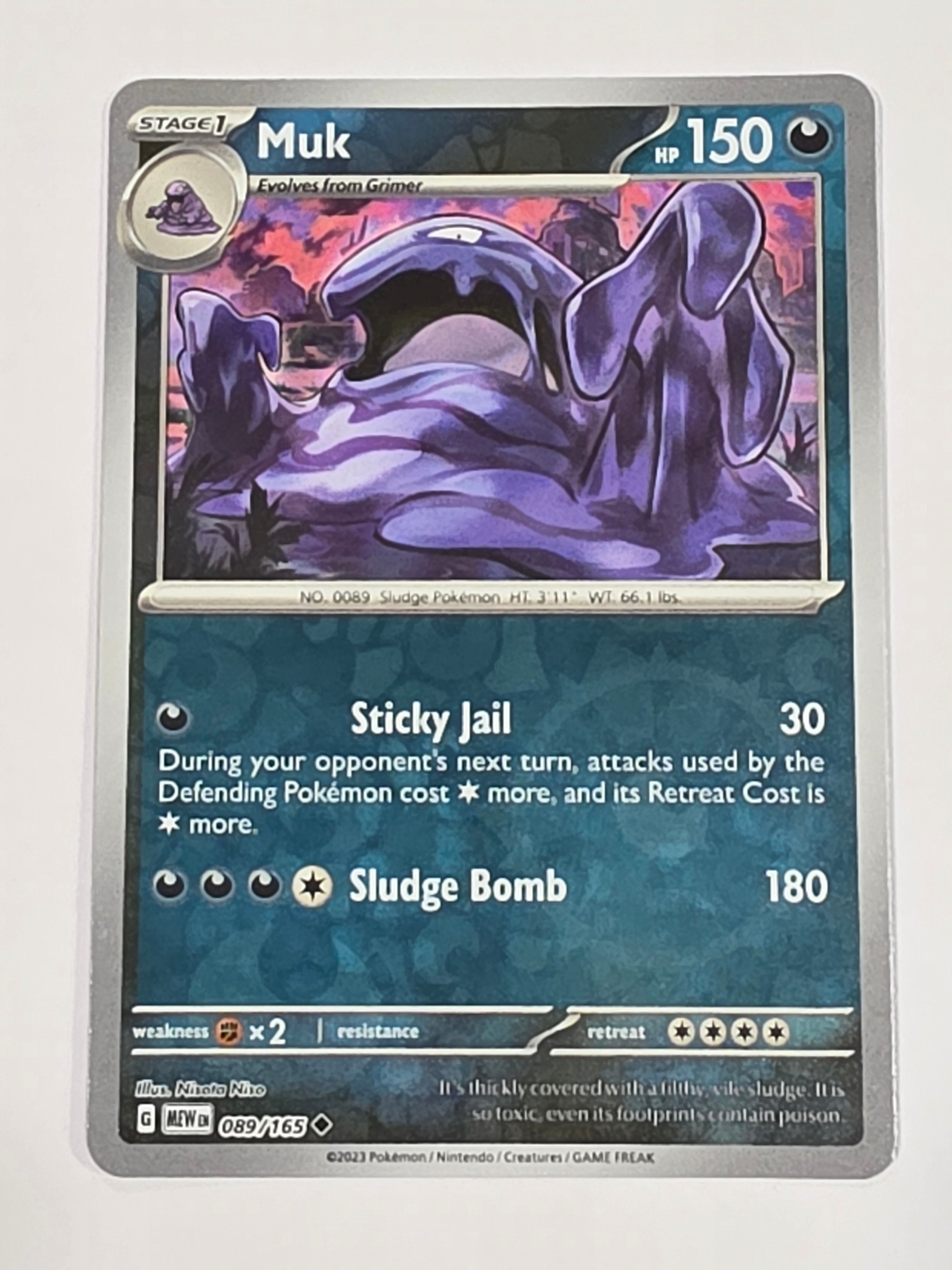 Pokemon TCG - Pokemon 151 - #089/165 - Reverse Holo - Muk - Uncommon