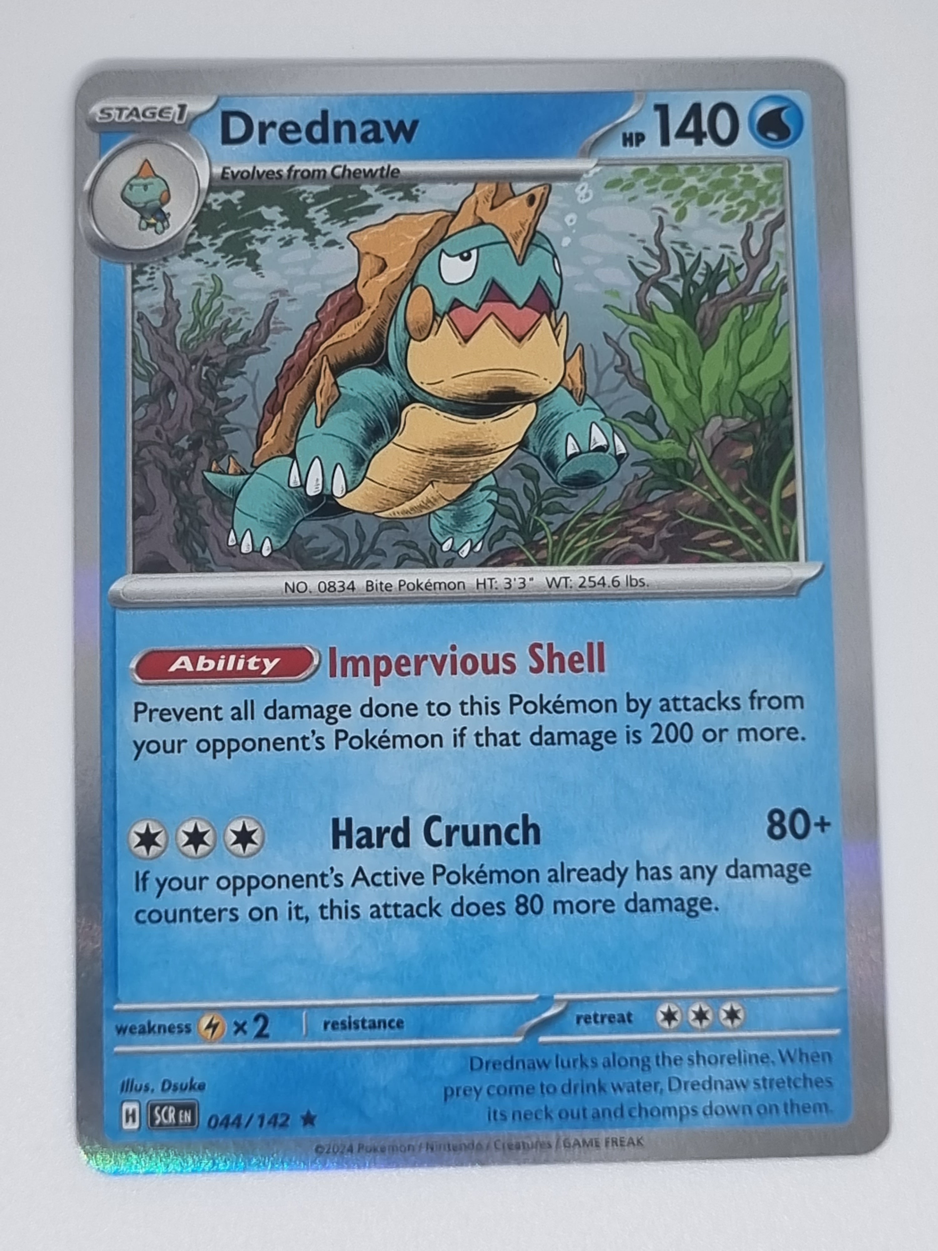 Pokemon TCG - Stellar Crown - #044/142 - Drednaw - Rare