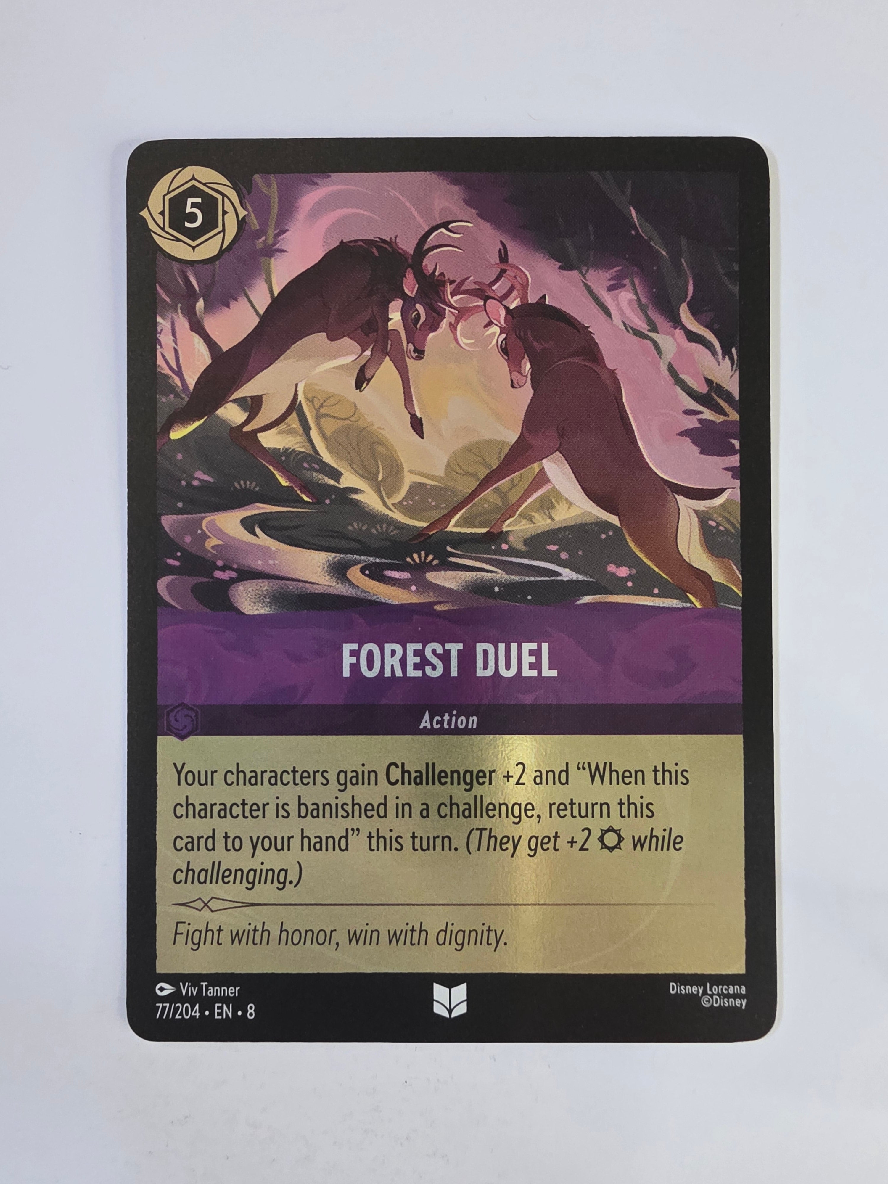 Disney Lorcana Reign of Jafar | Coldfoil | Forest Duel | #077 | Uncommon