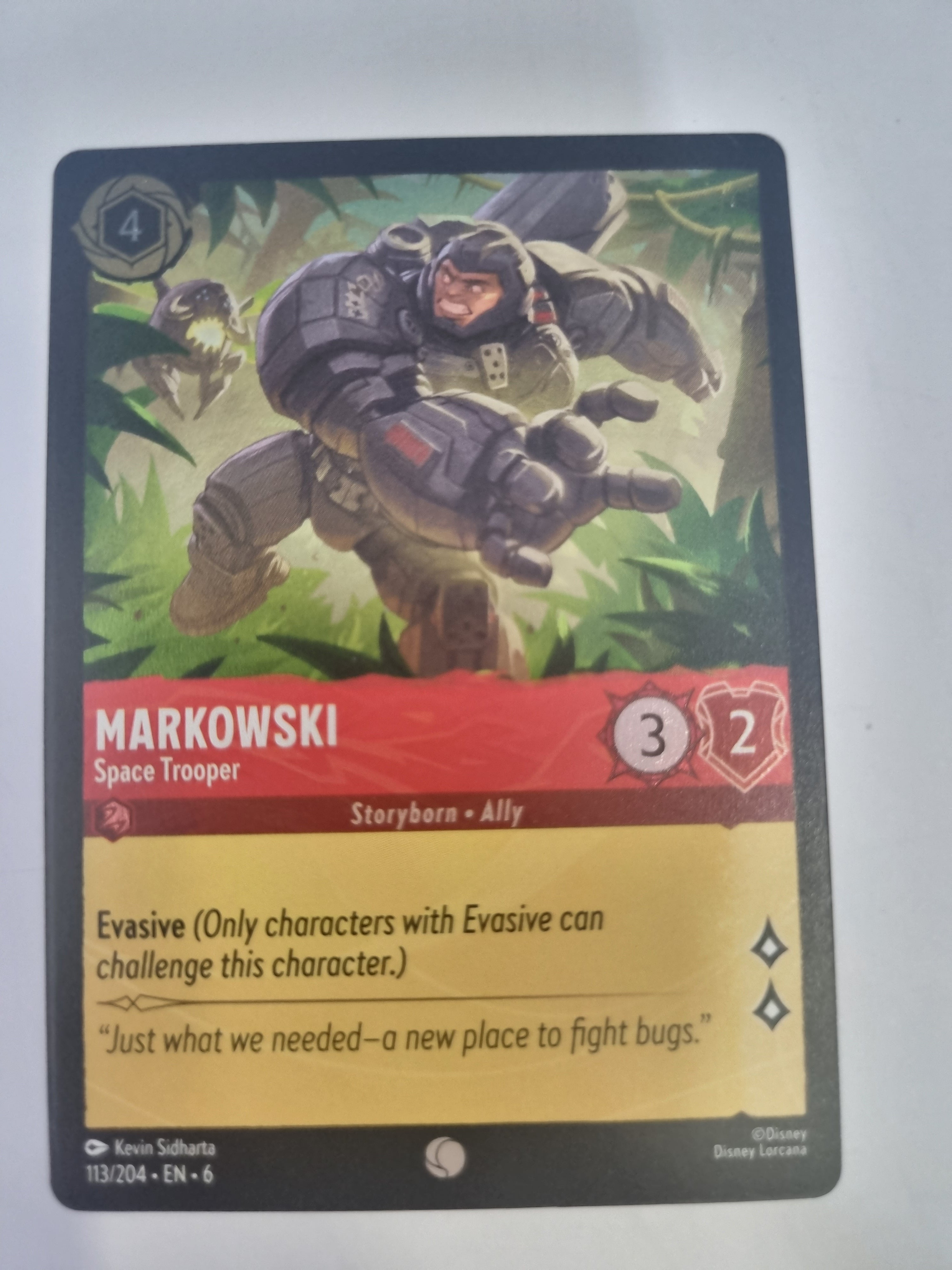 Lorcana Azurite Sea - COLDFOIL - Markowski - Space Trooper - #113/204 - Common