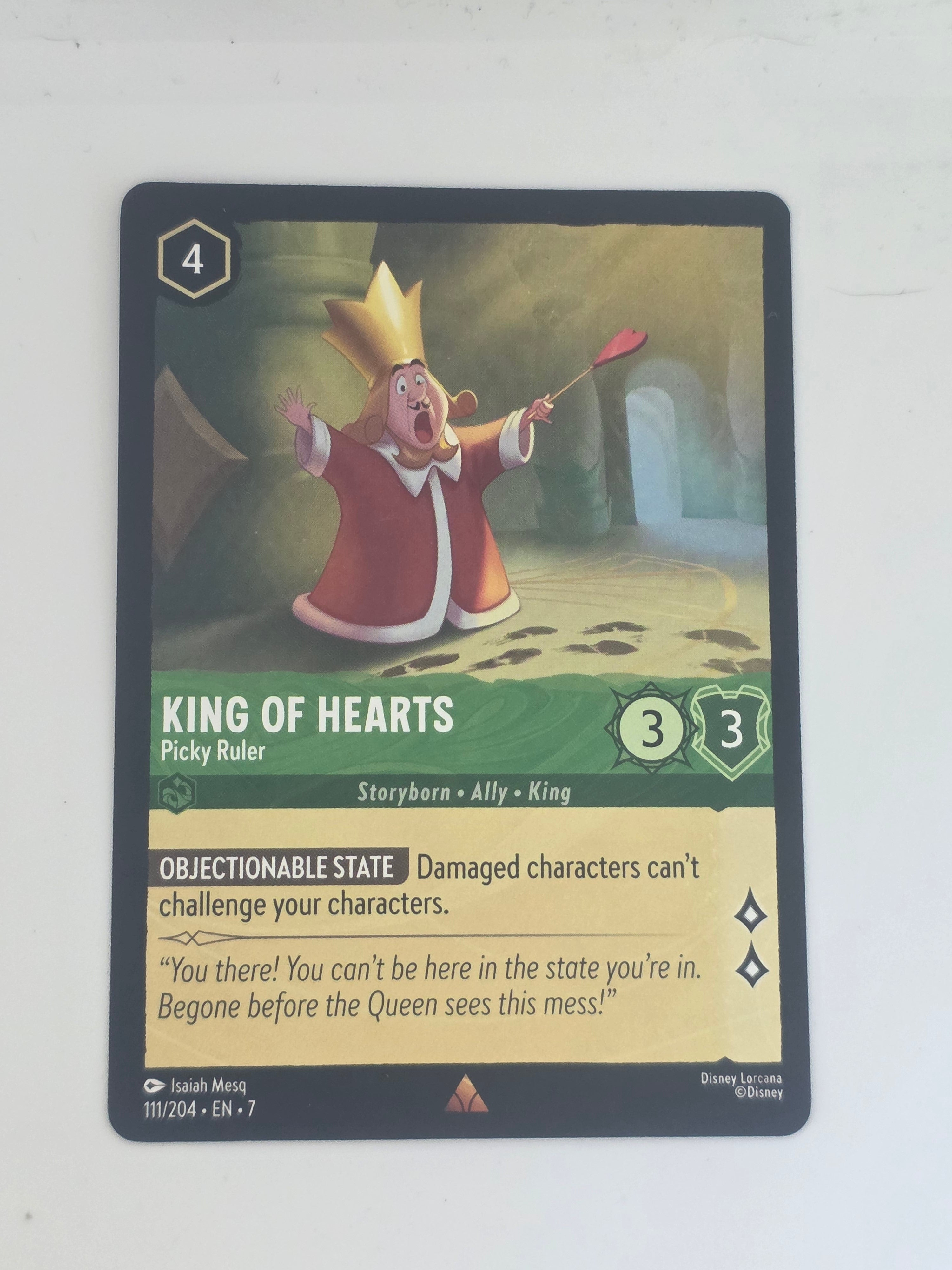Lorcana | Archazia's Island | #111/204 | King of Hearts - Picky Ruler | Rare