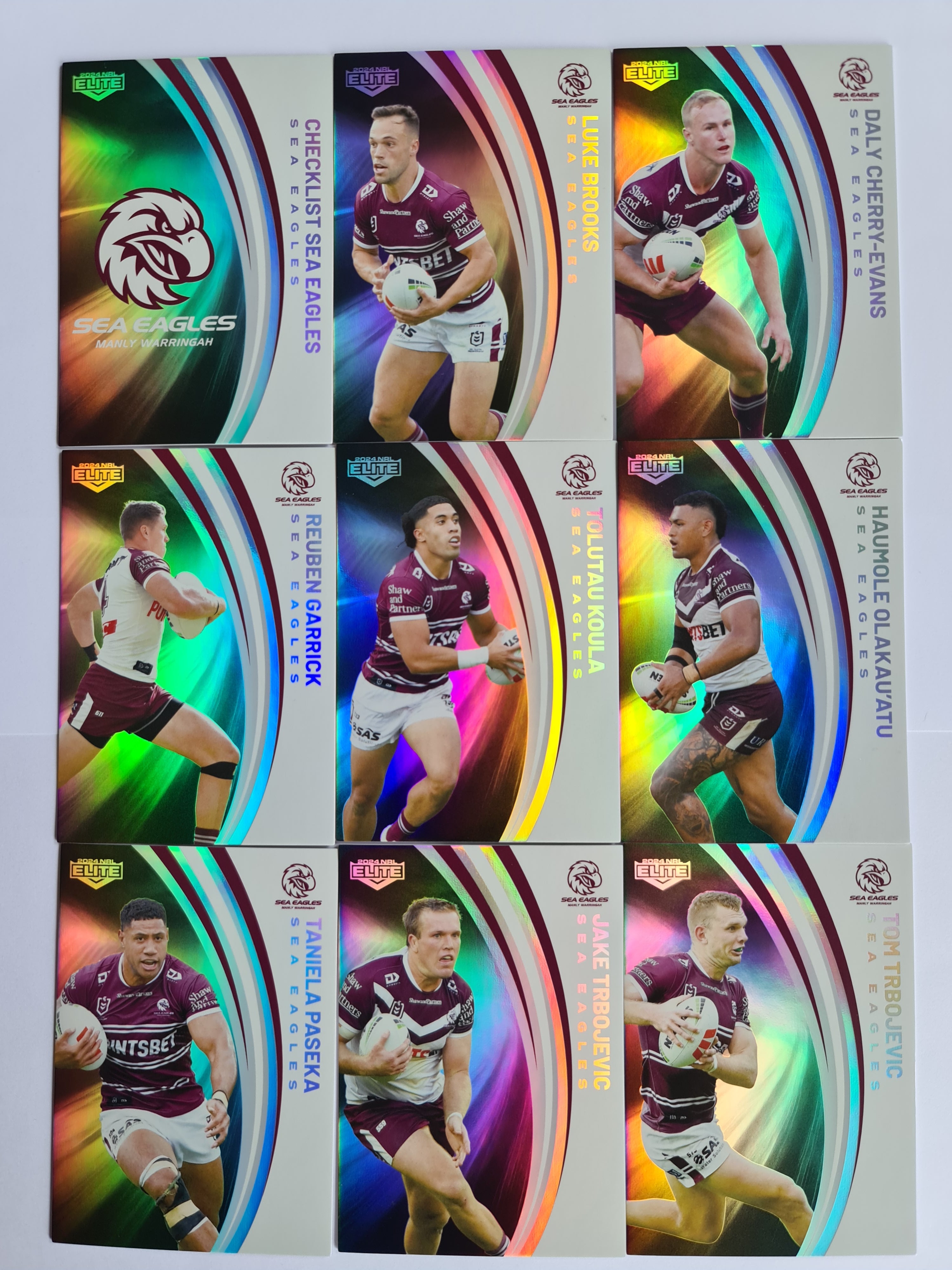 2024 Elite NRL - Pearl Team Set 9 Cards - SeaEagles