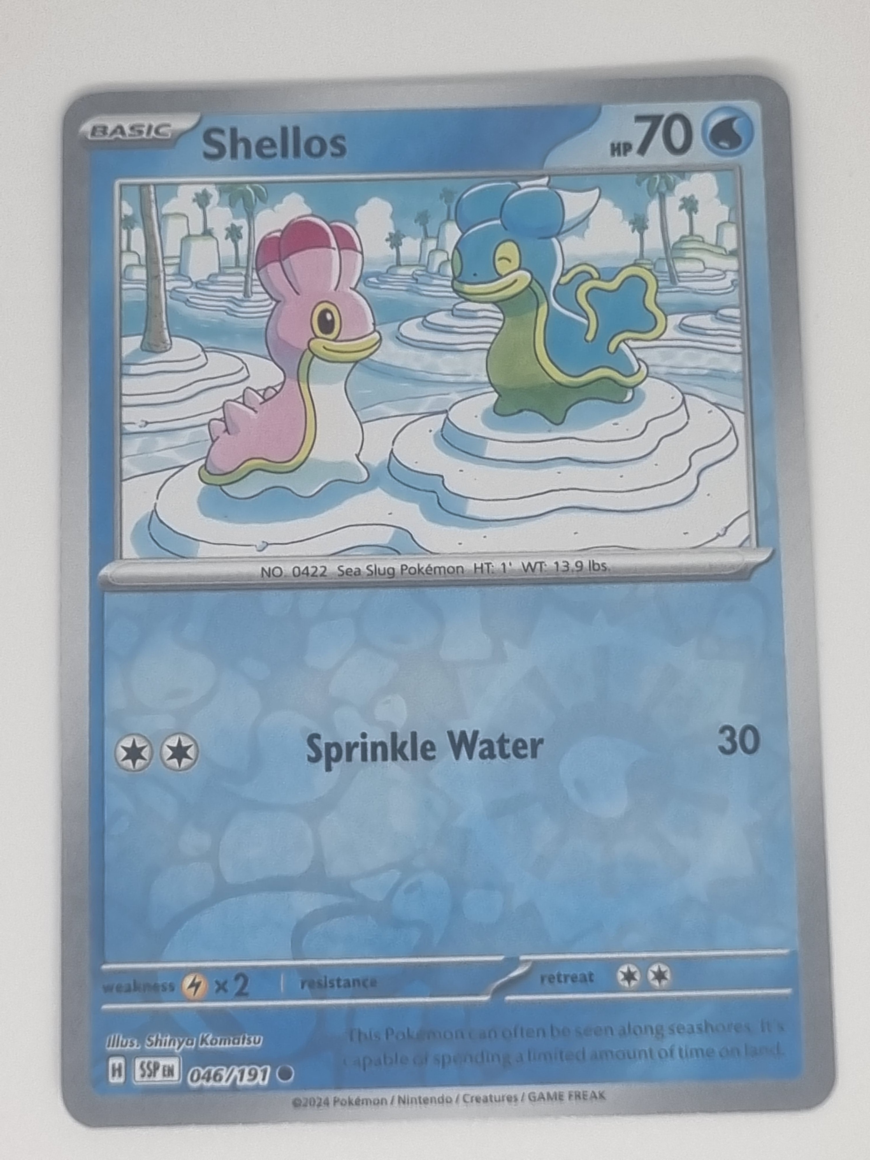 Pokemon TCG - Surging Sparks - #046/191 - Reverse Holo - Shellos - Common