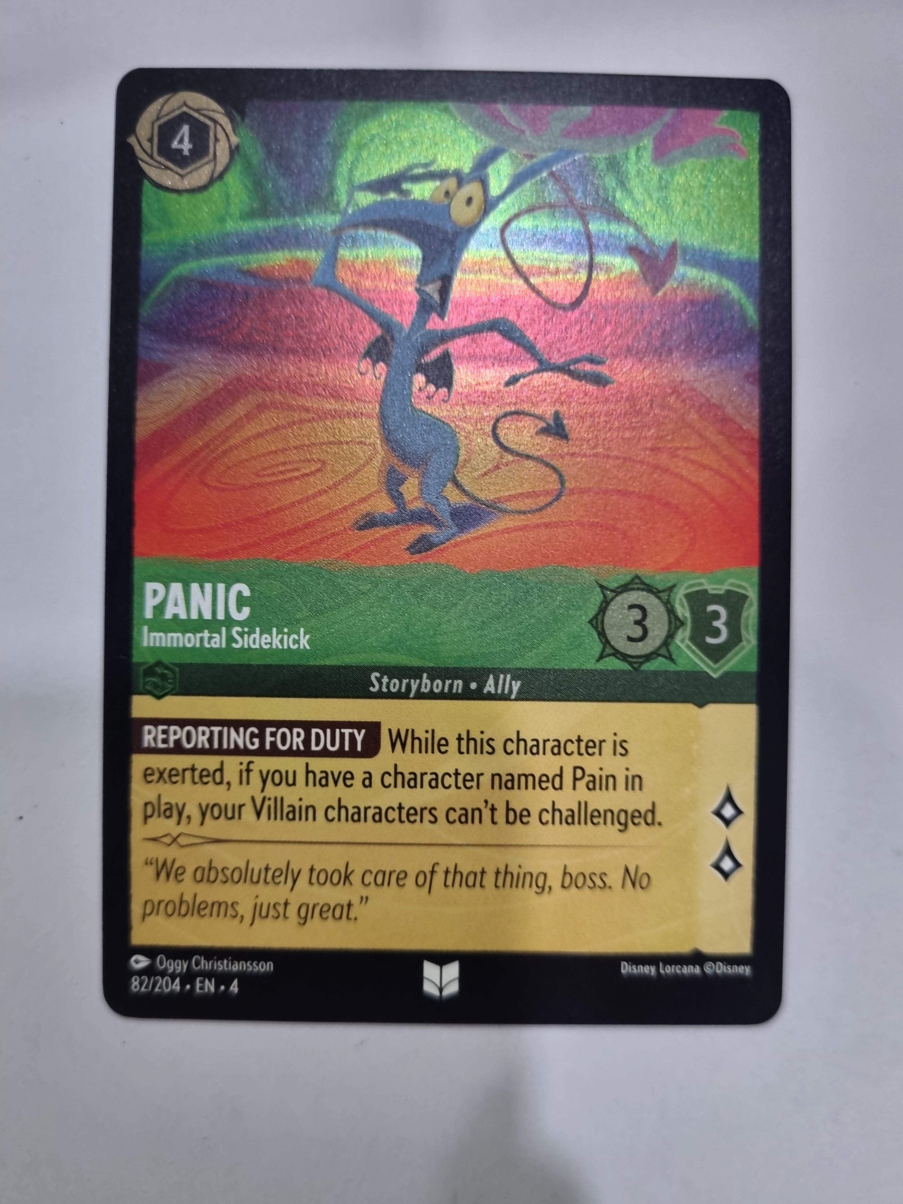 Ursula's Return - Coldfoil - Panic - Immortal Sidekick - 82/204 - Uncommon
