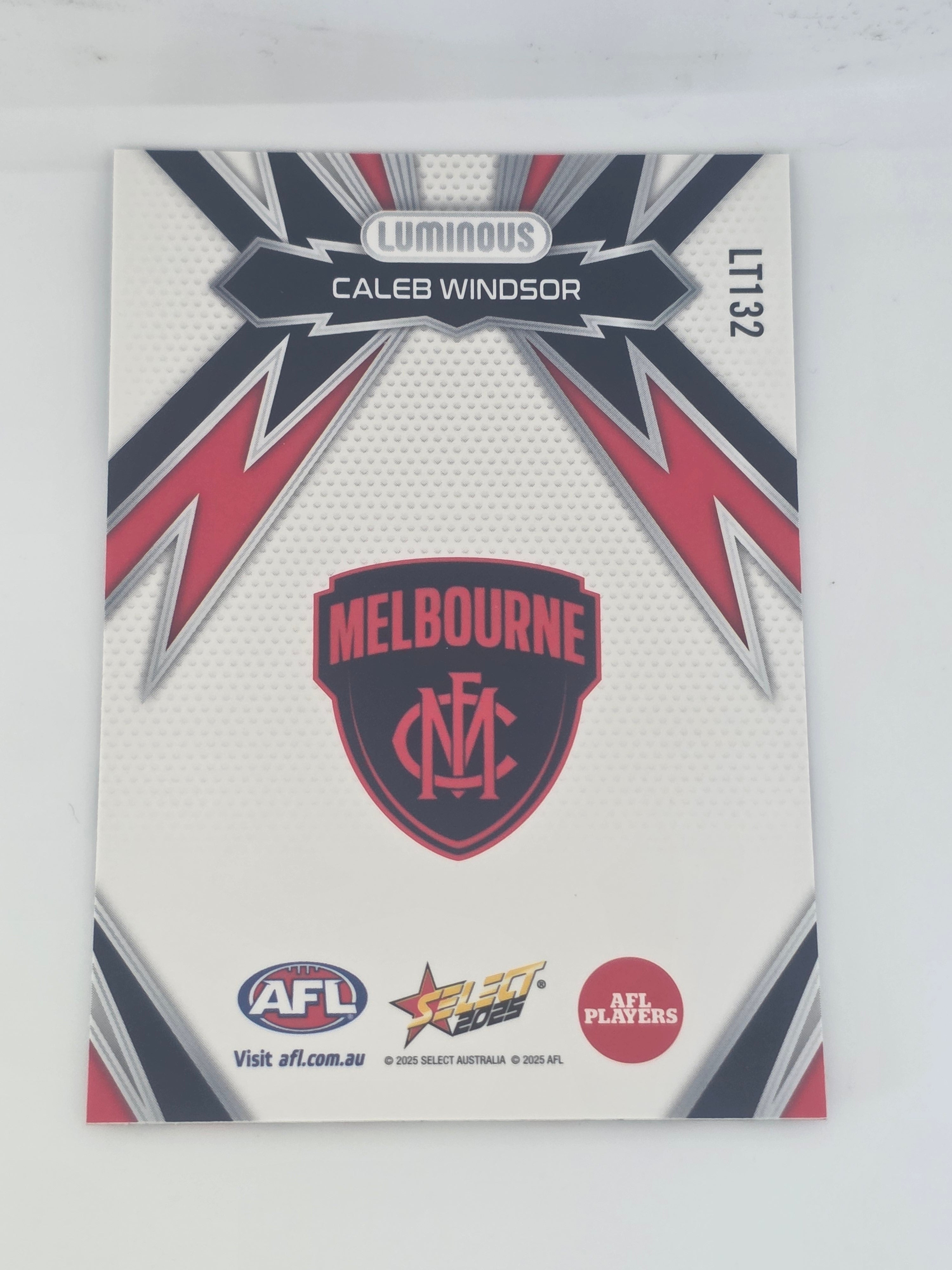 AFL Footy Stars 2025 | Luminous Thunderbolt | #LT132 | C. Windsor | Melbourne