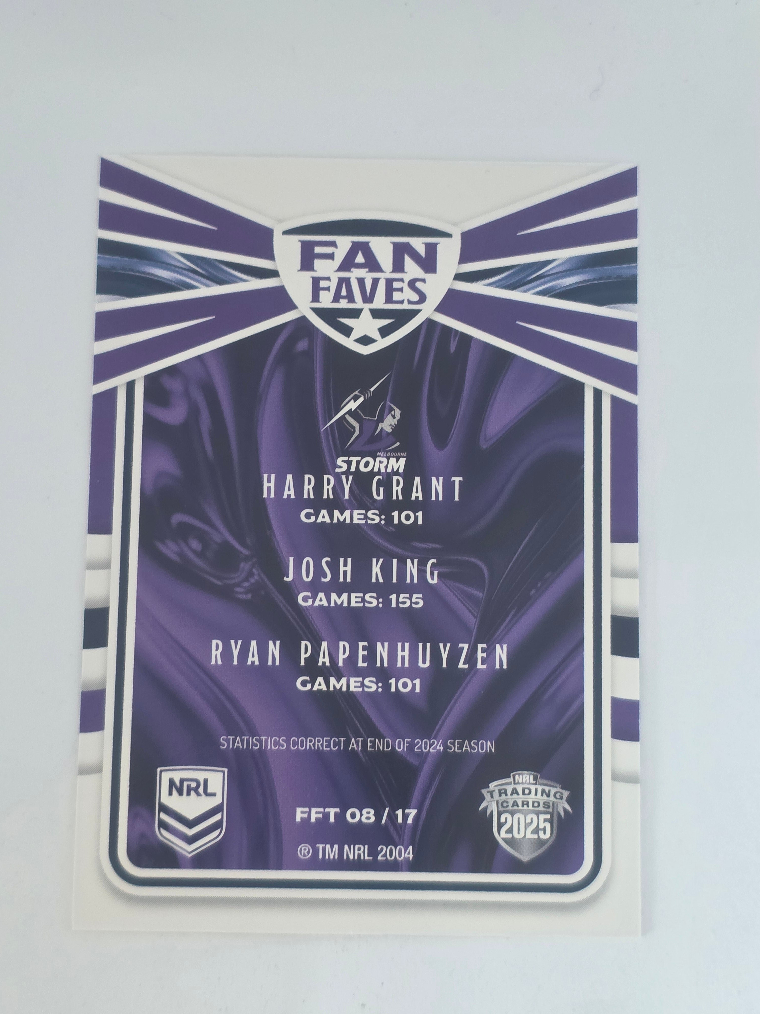 NRL 2025 Traders Titanium| Fan Favourites Team | #FFT8 | Storm