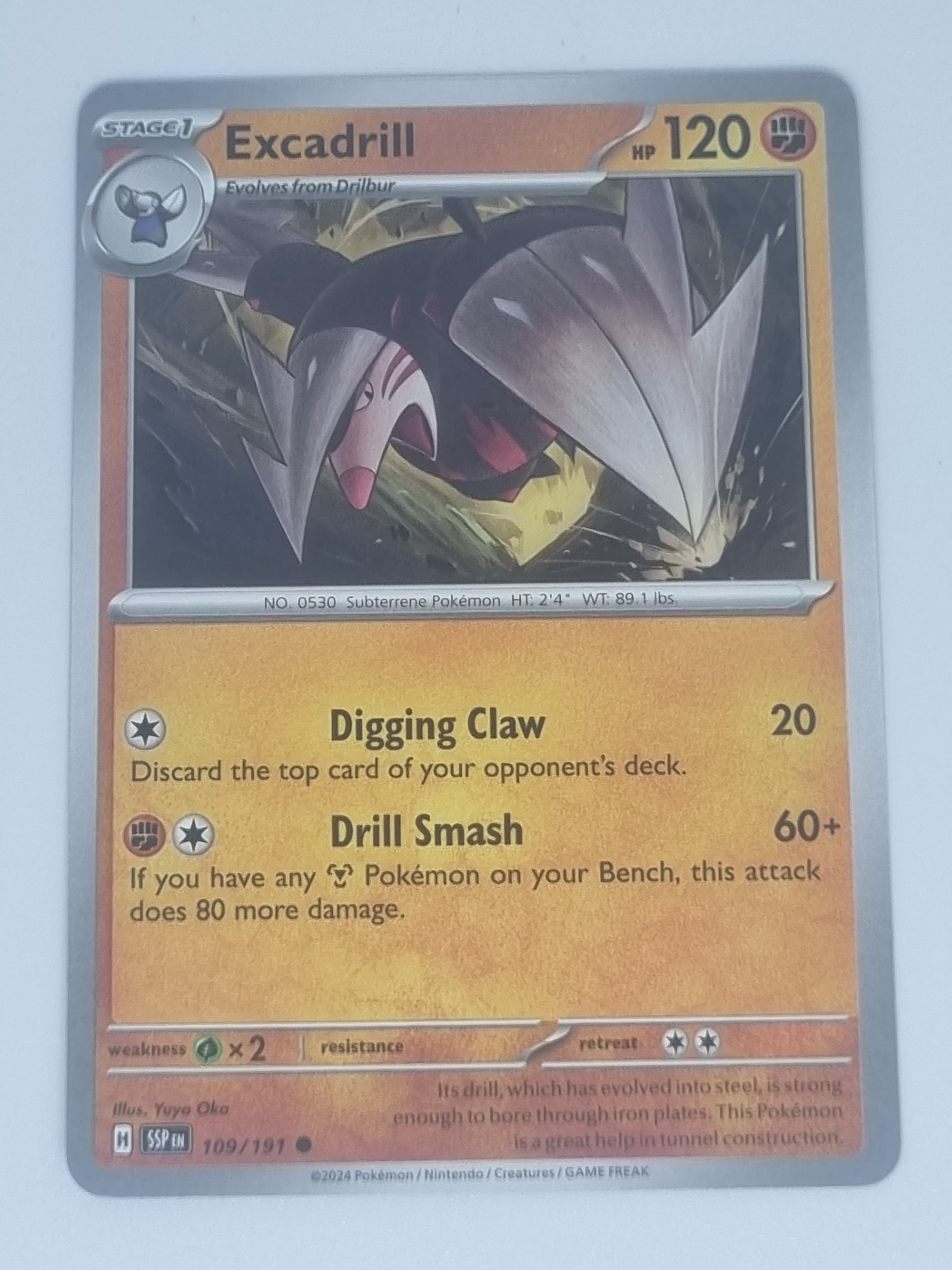 Pokemon TCG - Surging Sparks - #109/191 - Excadrill - Common