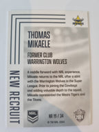 2024 Elite NRL - New Recruit - #NR19 - Thomas Mikaele - Cowboys
