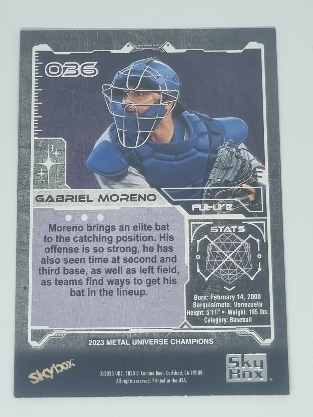 2023 Skybox Metal Universe Champions - #036 - Gabriel Moreno