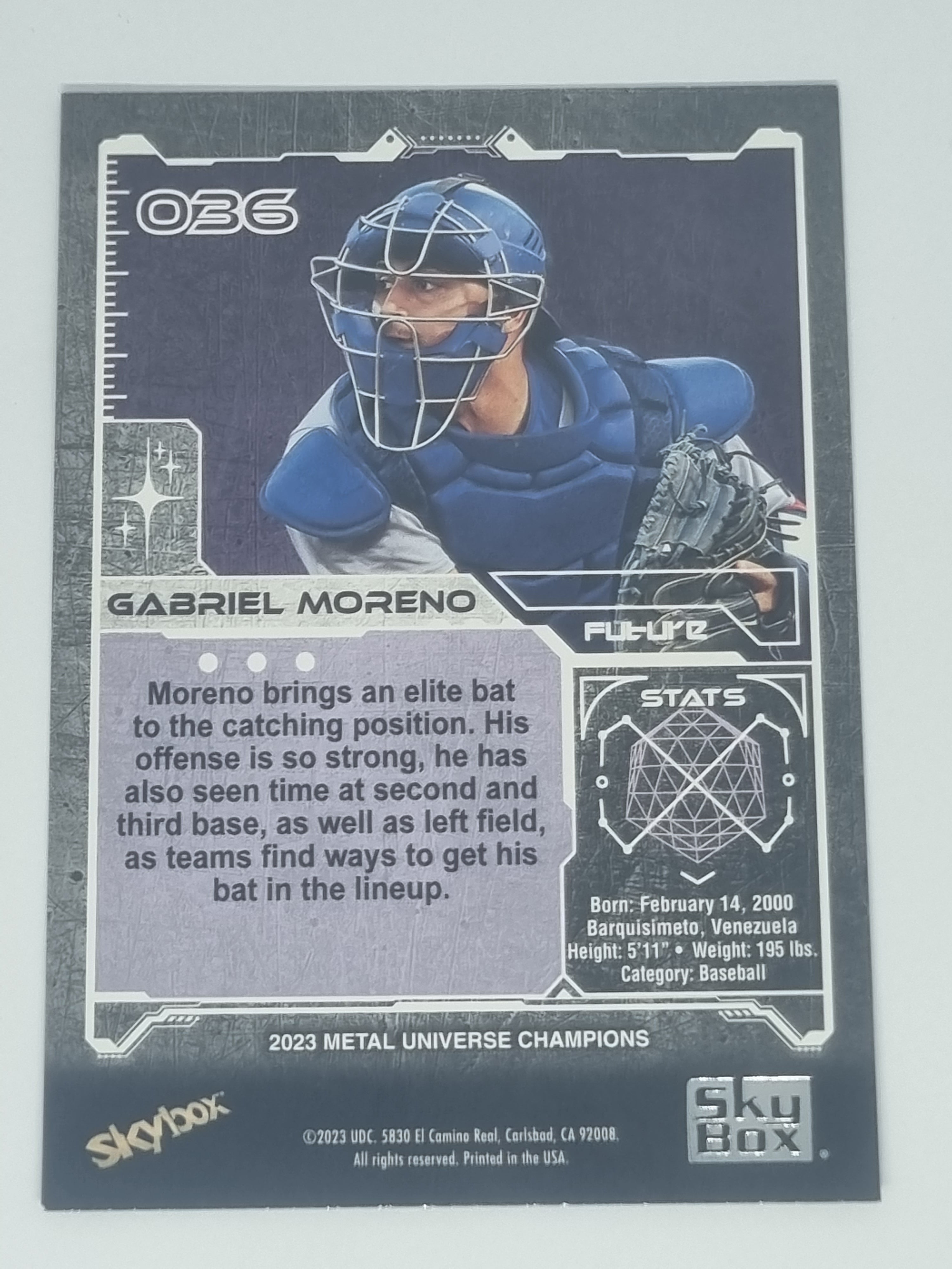 2023 Skybox Metal Universe Champions - #036 - Gabriel Moreno