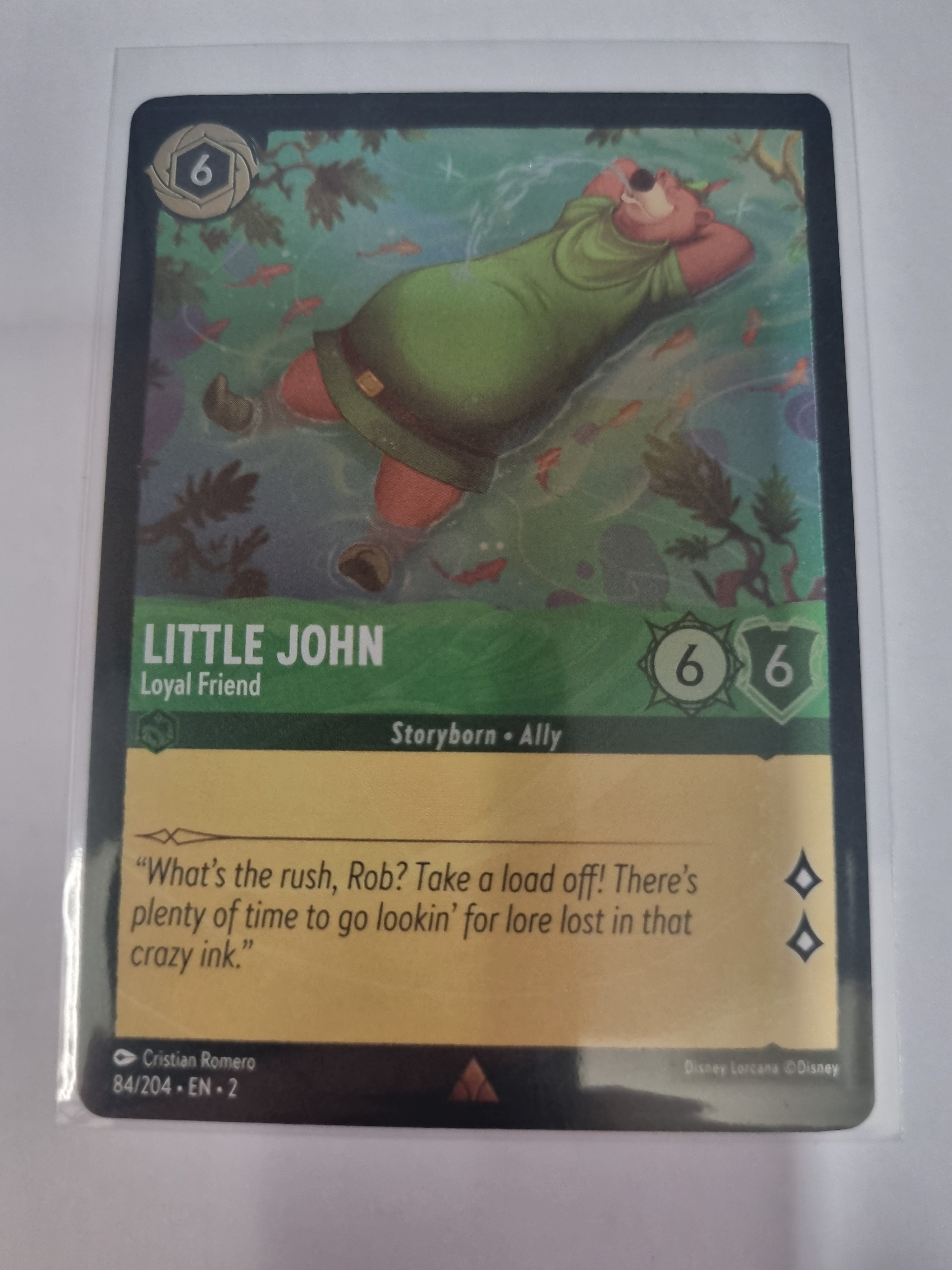 Lorcana - Floodborn - #84/204 - Coldfoil - Little John - Loyal Friend - Rare