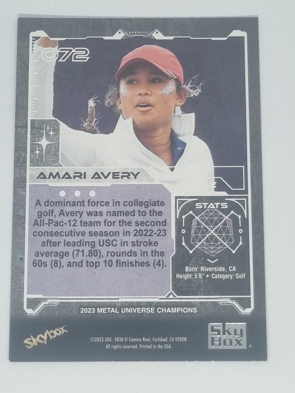 2023 Skybox Metal Universe Champions - #072 - Amari Avery