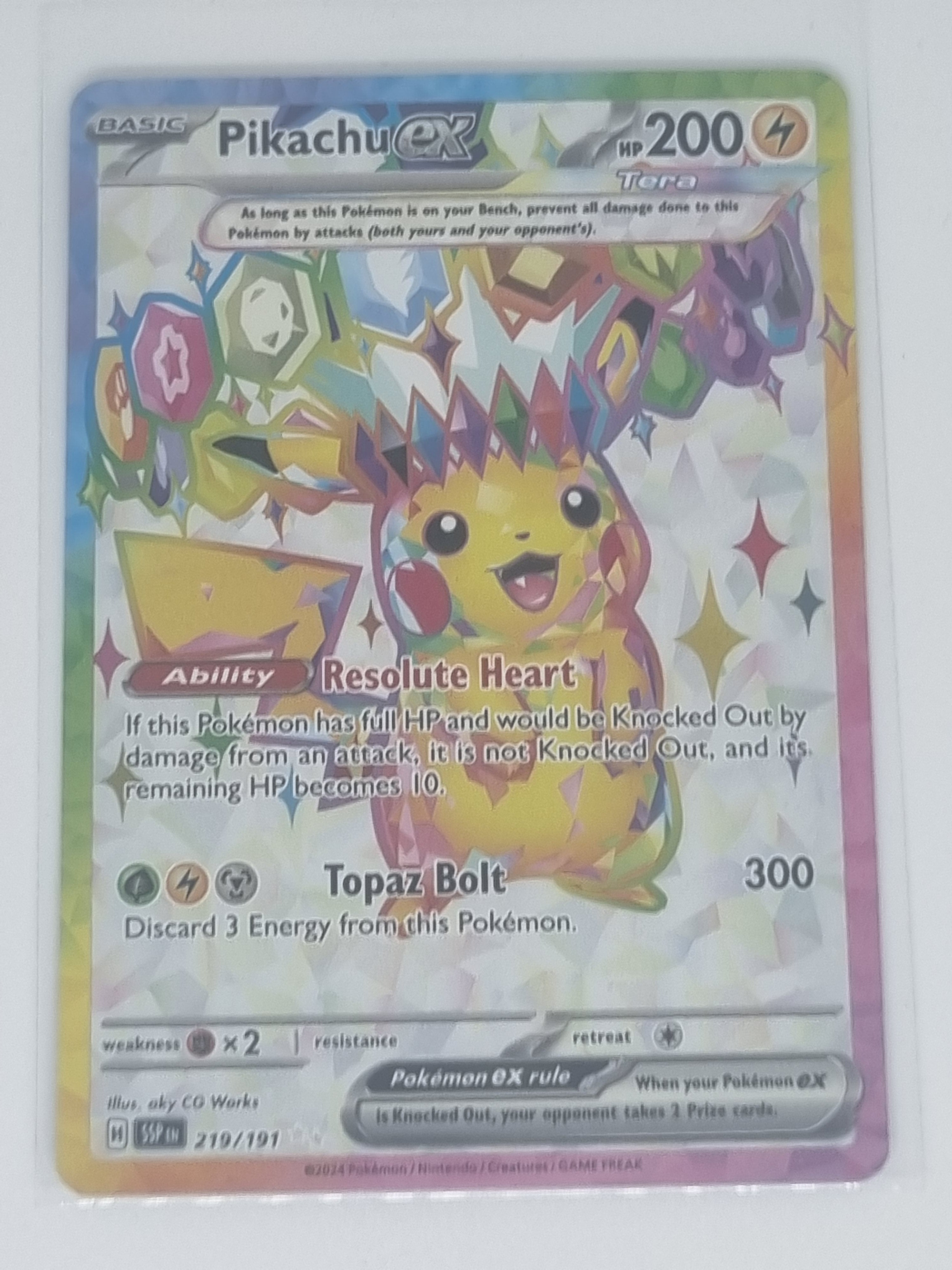Pokemon TCG - Surging Sparks - #219/191 - Pikachu EX - Full Art