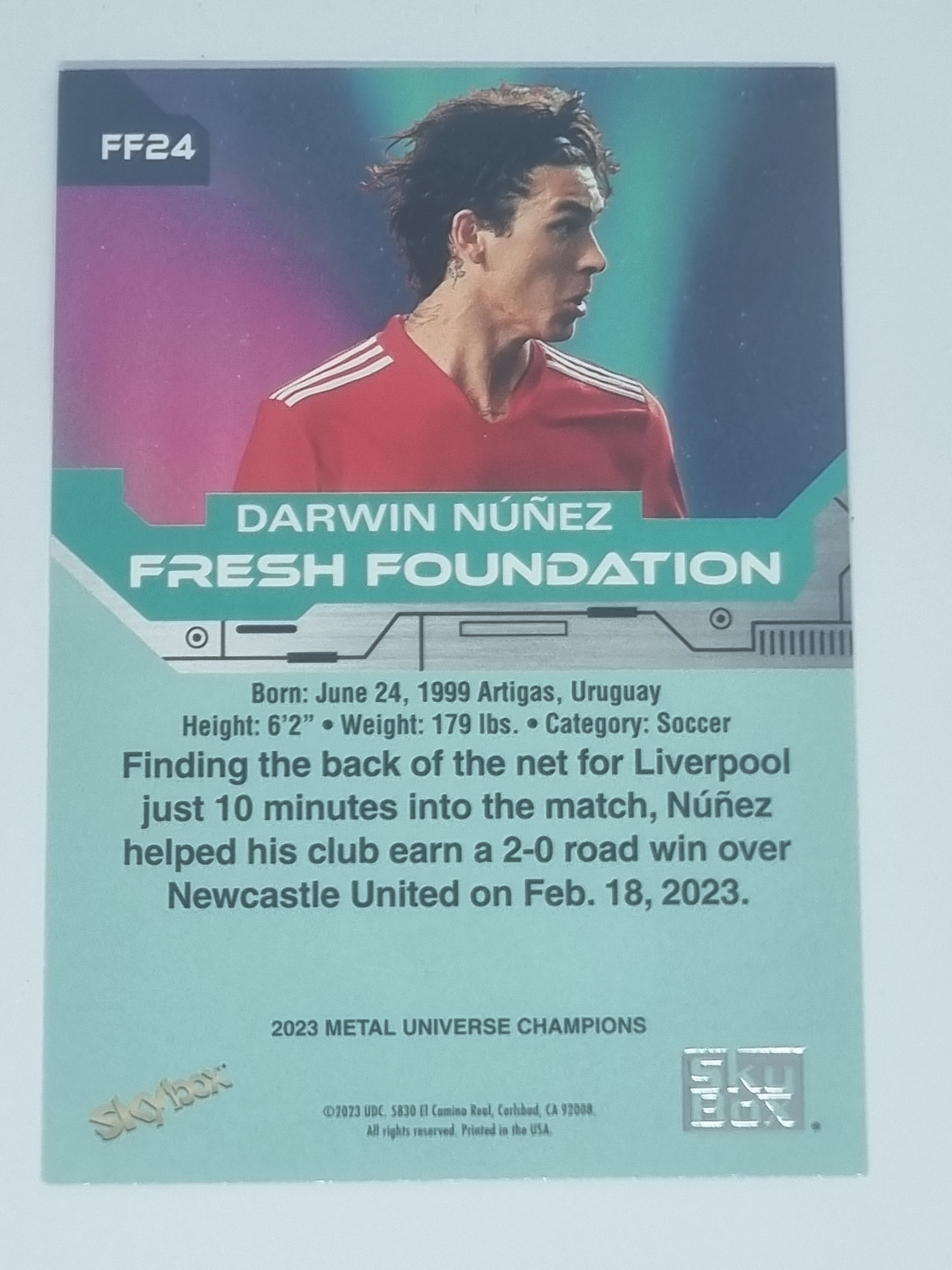 2023 Skybox Metal Universe Champions - Fresh Foundations - #FF24 - Darwin Nunez