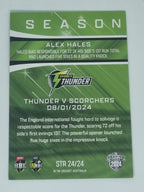 2024-25 LUXE Cricket - Season to Remember - #STR24 - Alex Hales - Thunder