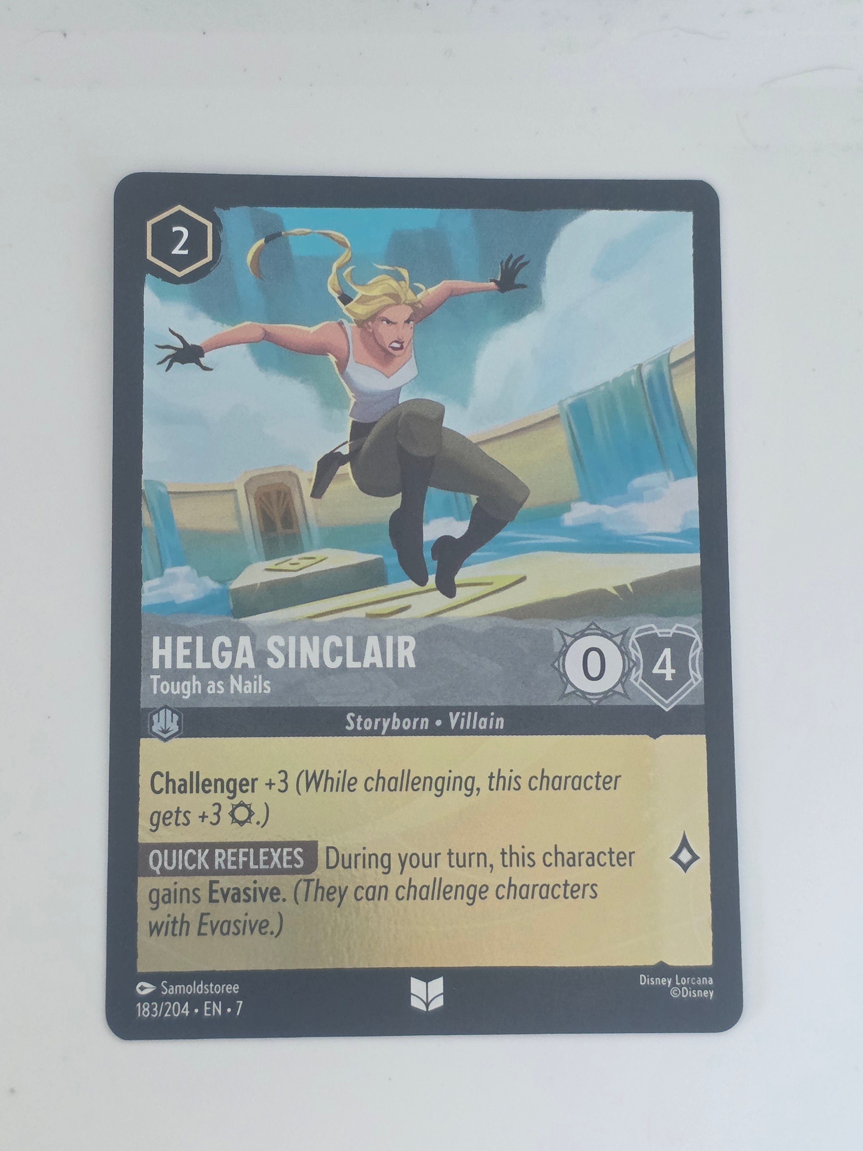 Lorcana | Archazia's Island COLDFOIL #183/204 Helga Sinclair Tough as Nails U/C