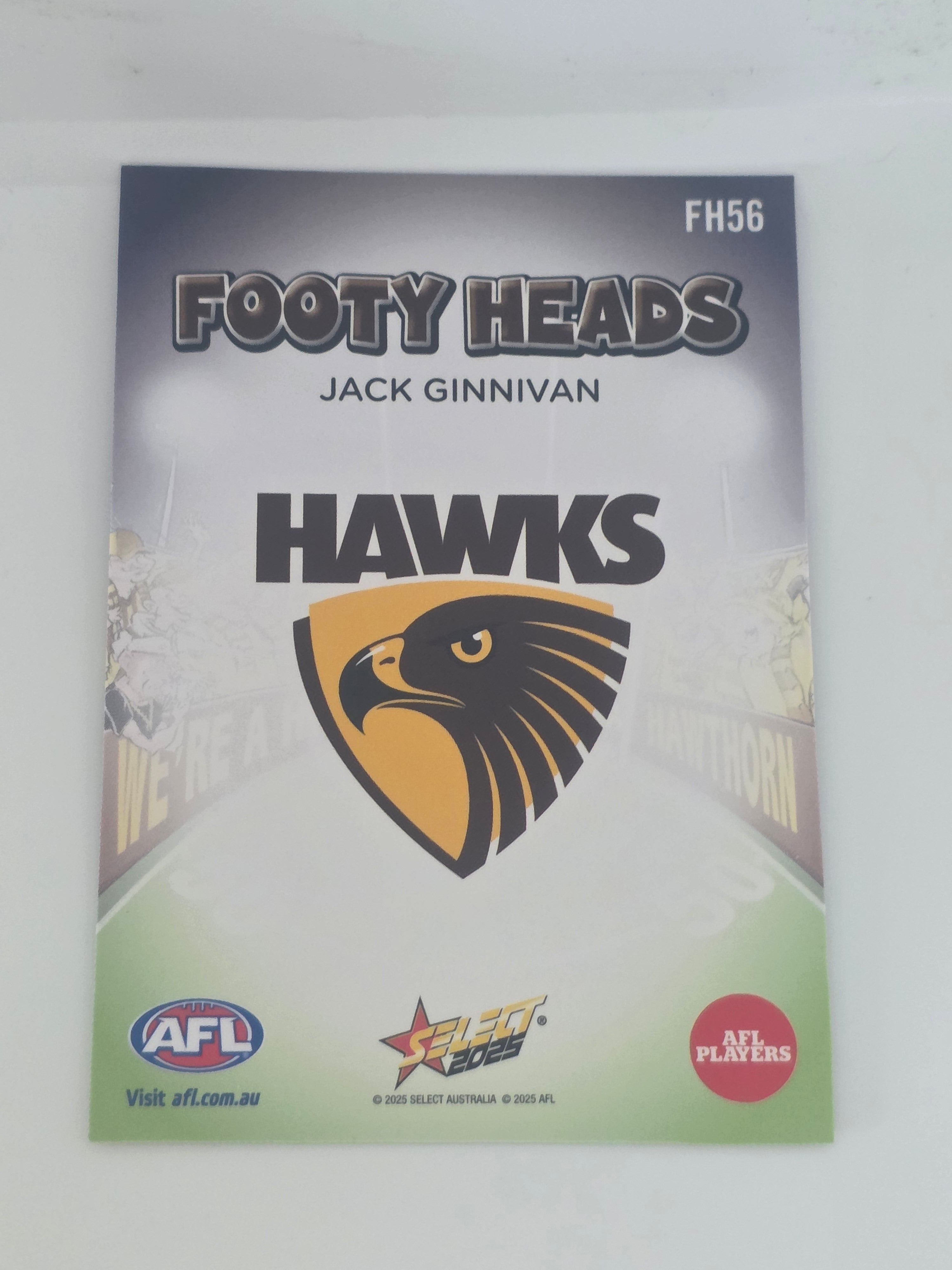 AFL Footy Stars 2025 | Footy Heads | #FH56 | J. Ginnivan | Hawthorn