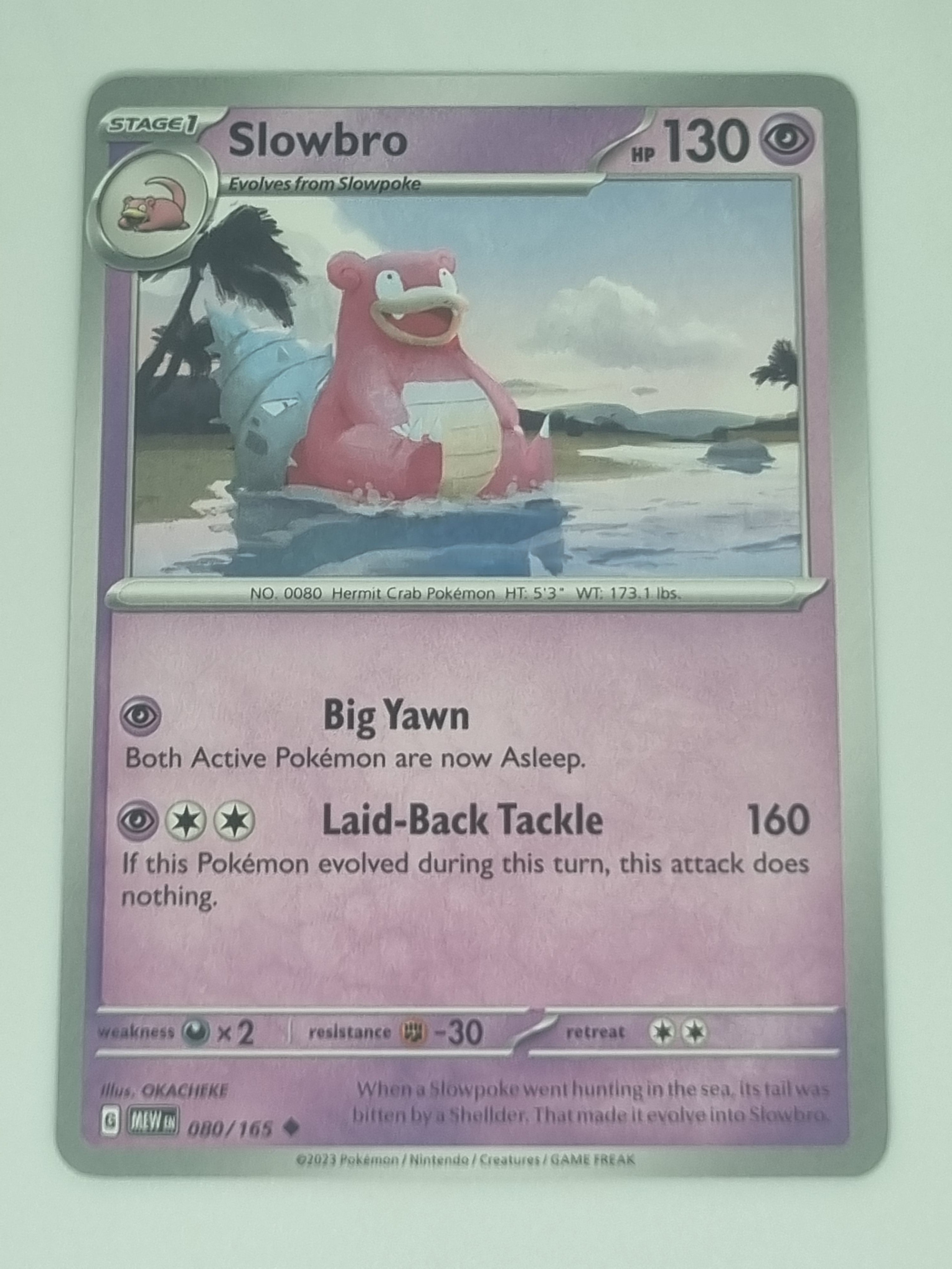 Pokemon TCG - Pokemon 151 - #080/165 - Slowbro - Uncommon