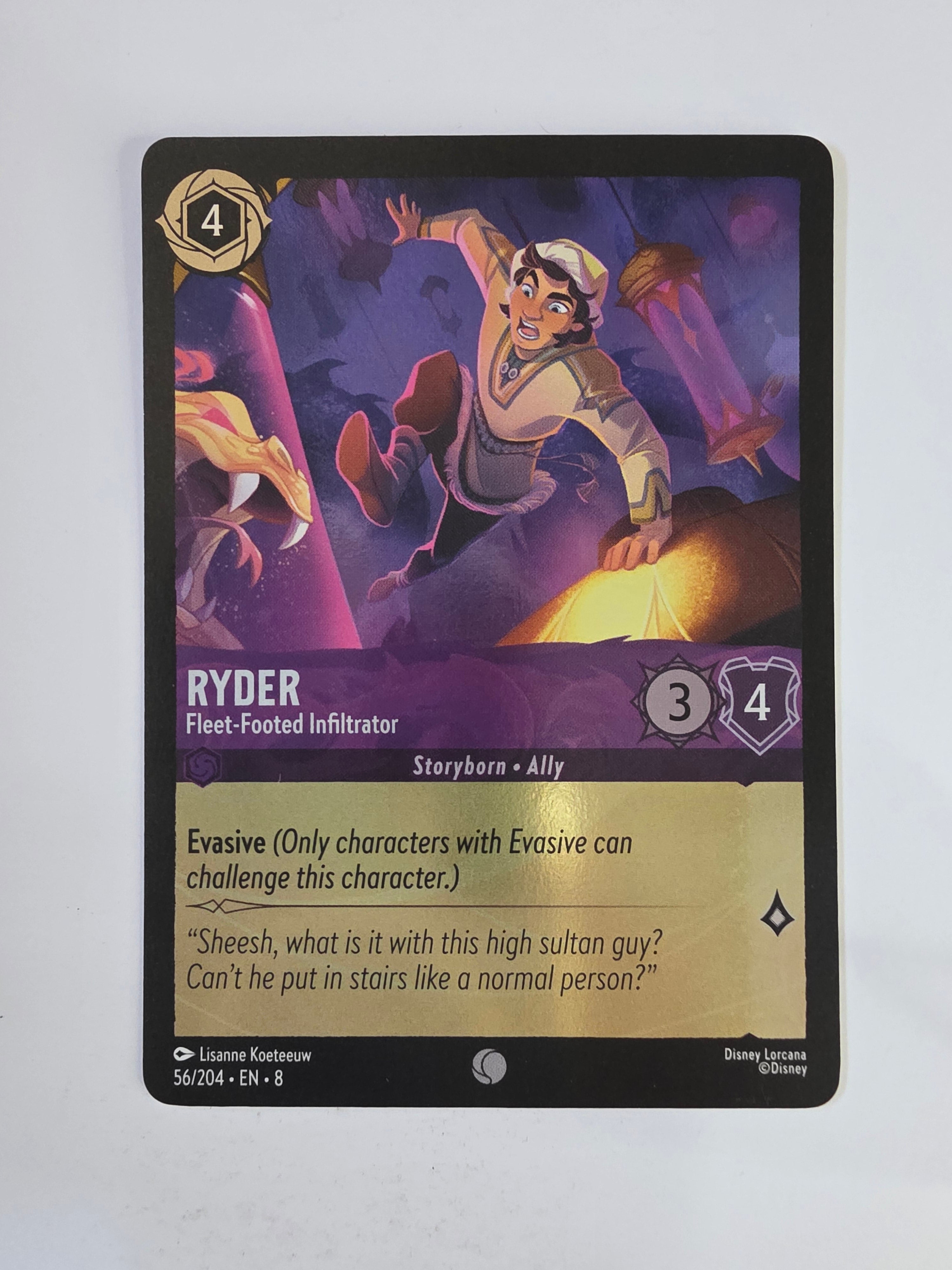 Disney Lorcana Reign of Jafar | Coldfoil | Ryder Fleet-Footed Infiltrator | #056 | Common