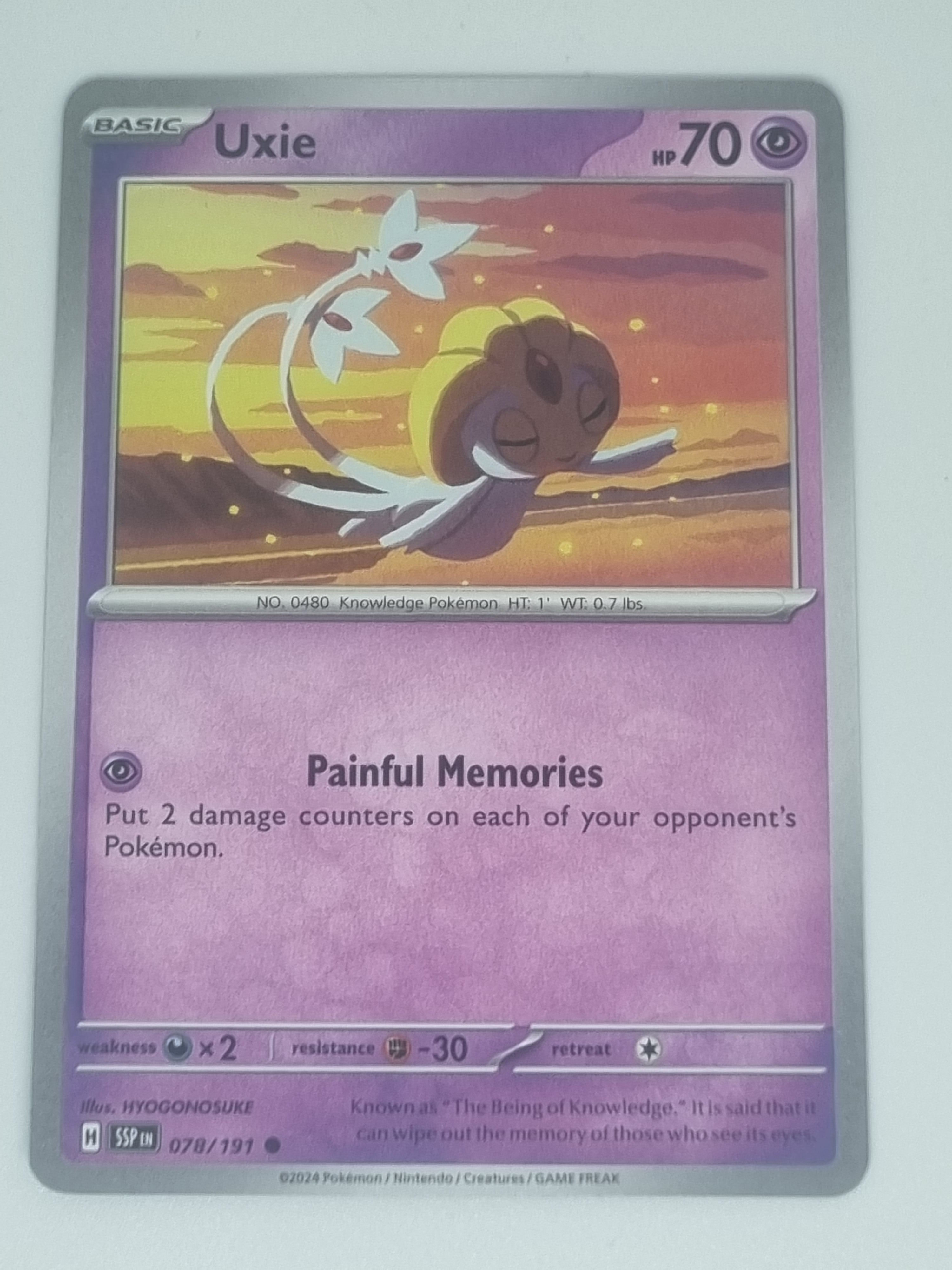 Pokemon TCG - Surging Sparks - #078/191 - Uxie - Common