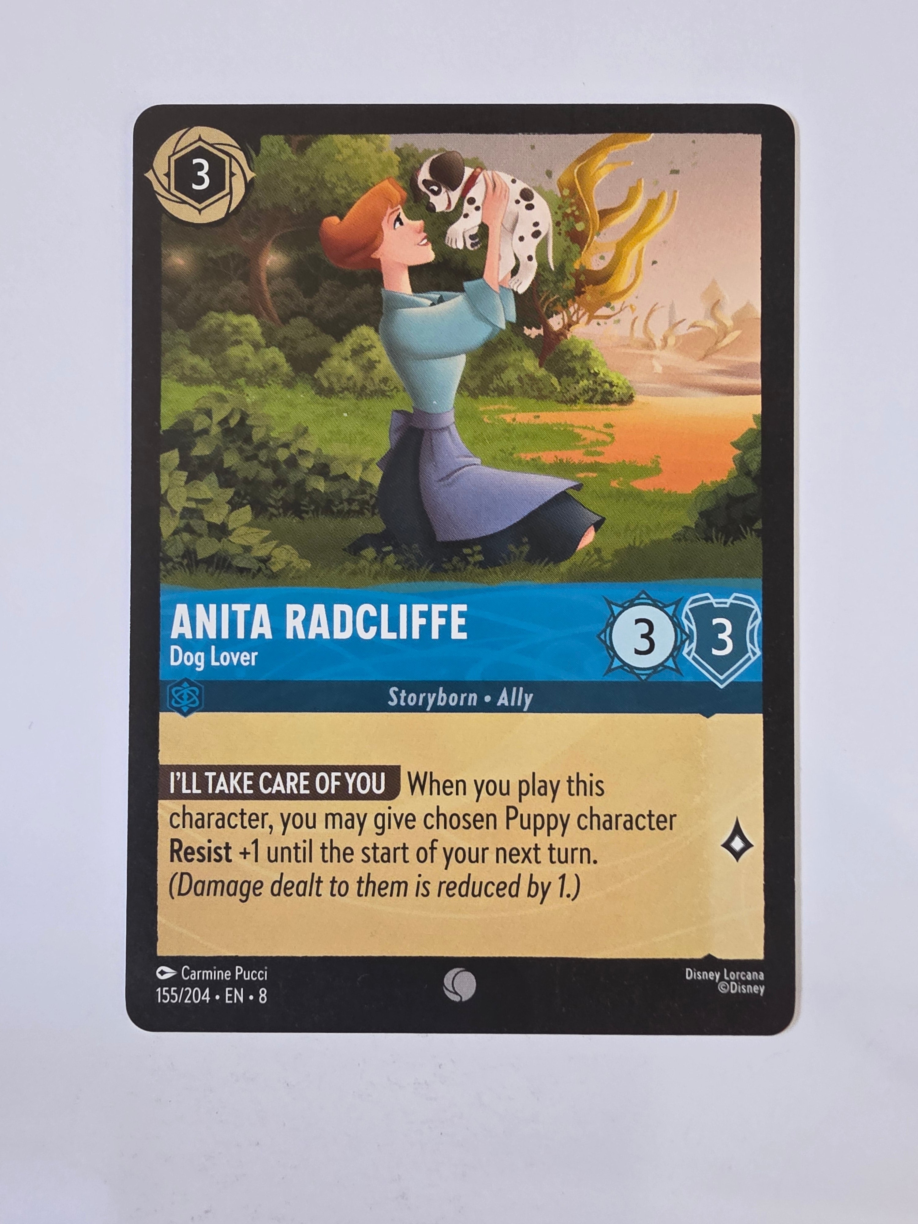 Disney Lorcana Reign of Jafar | Anita Radcliffe Dog Lover | #155 | Common
