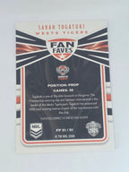 NRL 2025 Traders | Fan Favourites | #FF51 |Sarah Togatuki | Tigers