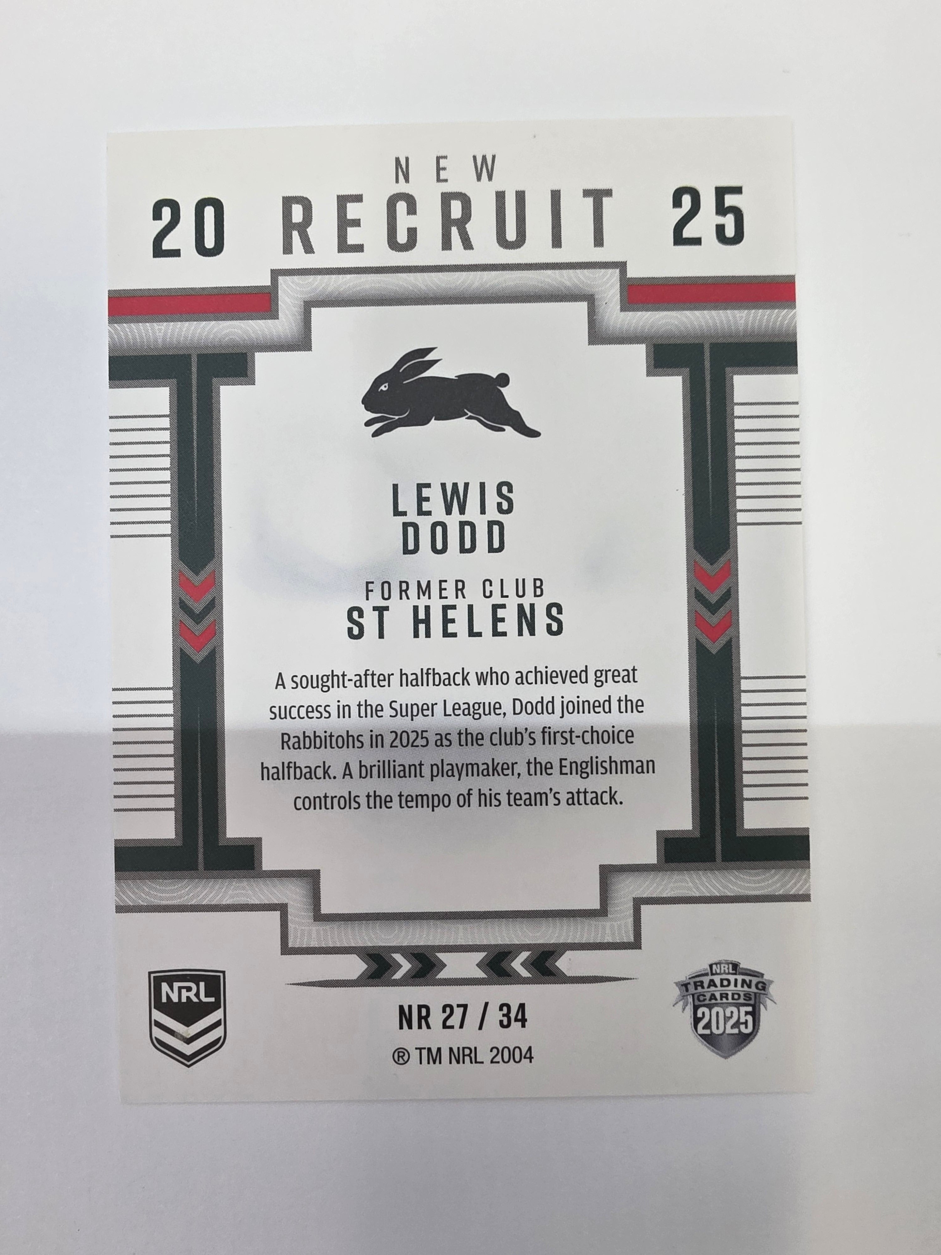 NRL 2025 Elite | New Recruits | #NR27 | Lewis Dodd | Rabbitohs