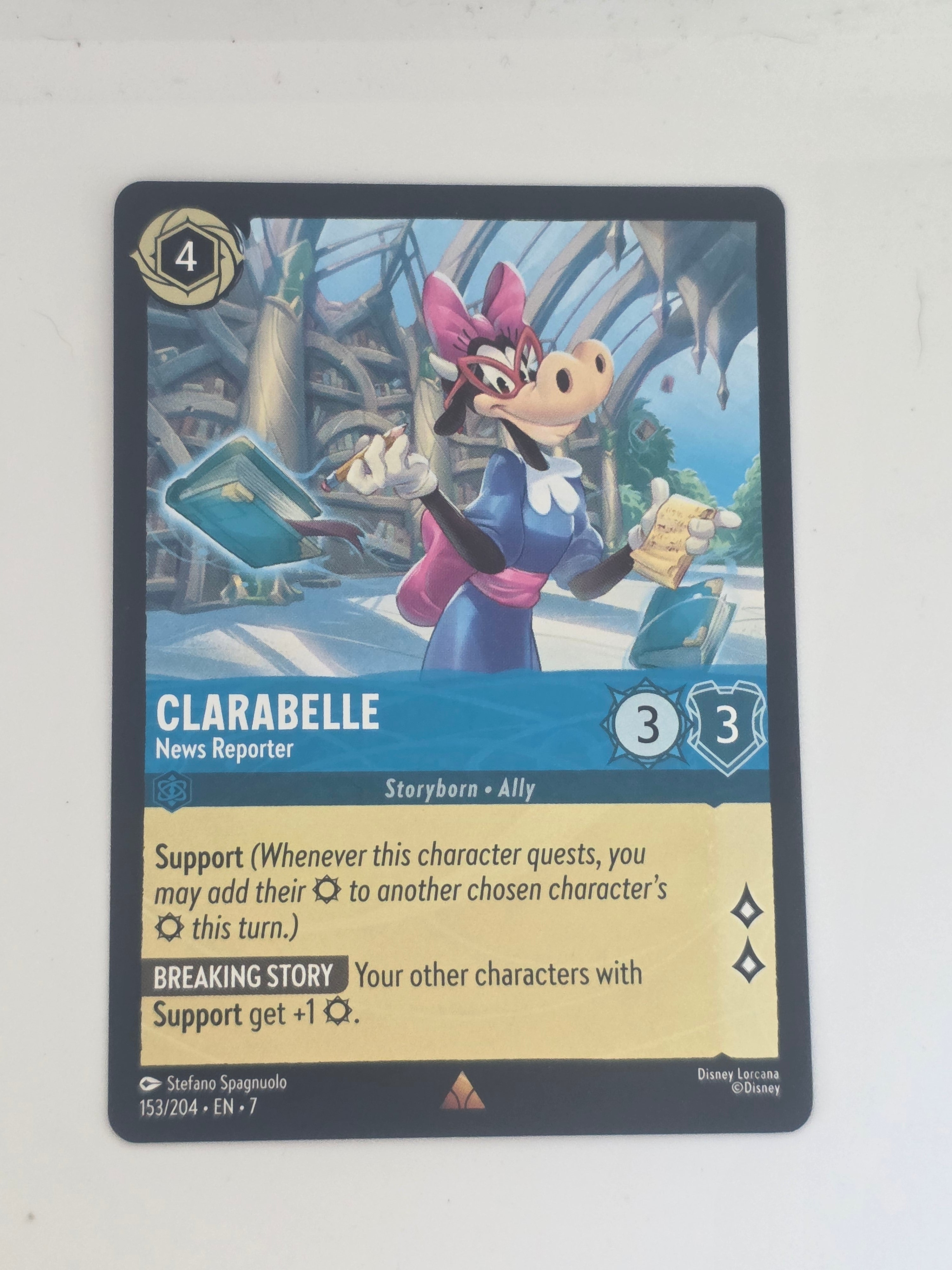 Lorcana | Archazia's Island | #153/204 | Clarabelle - Journalist | Rare