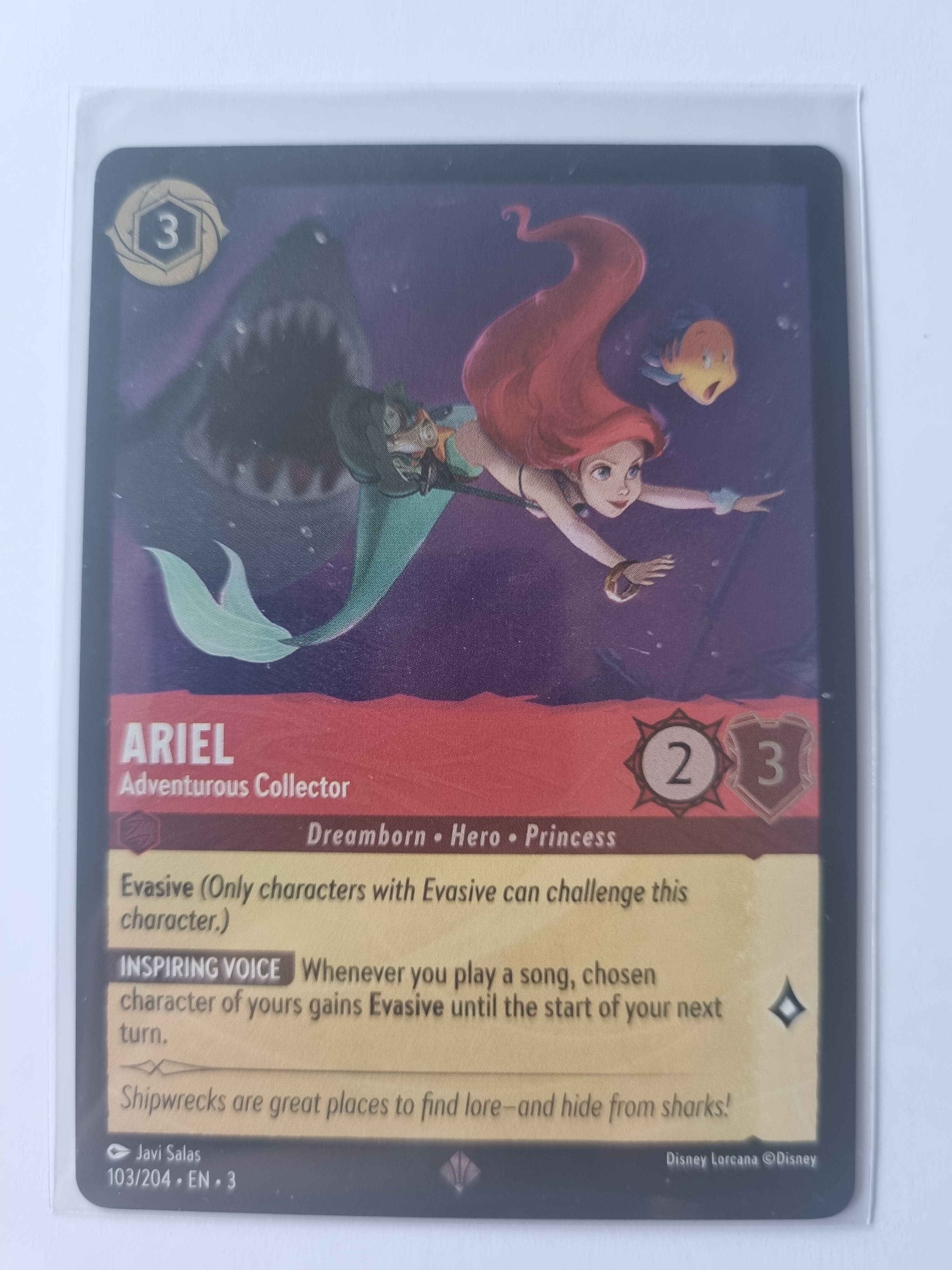 Into the Inklands Coldfoil Ariel - Adventurous Collector 103/204 Super Rare