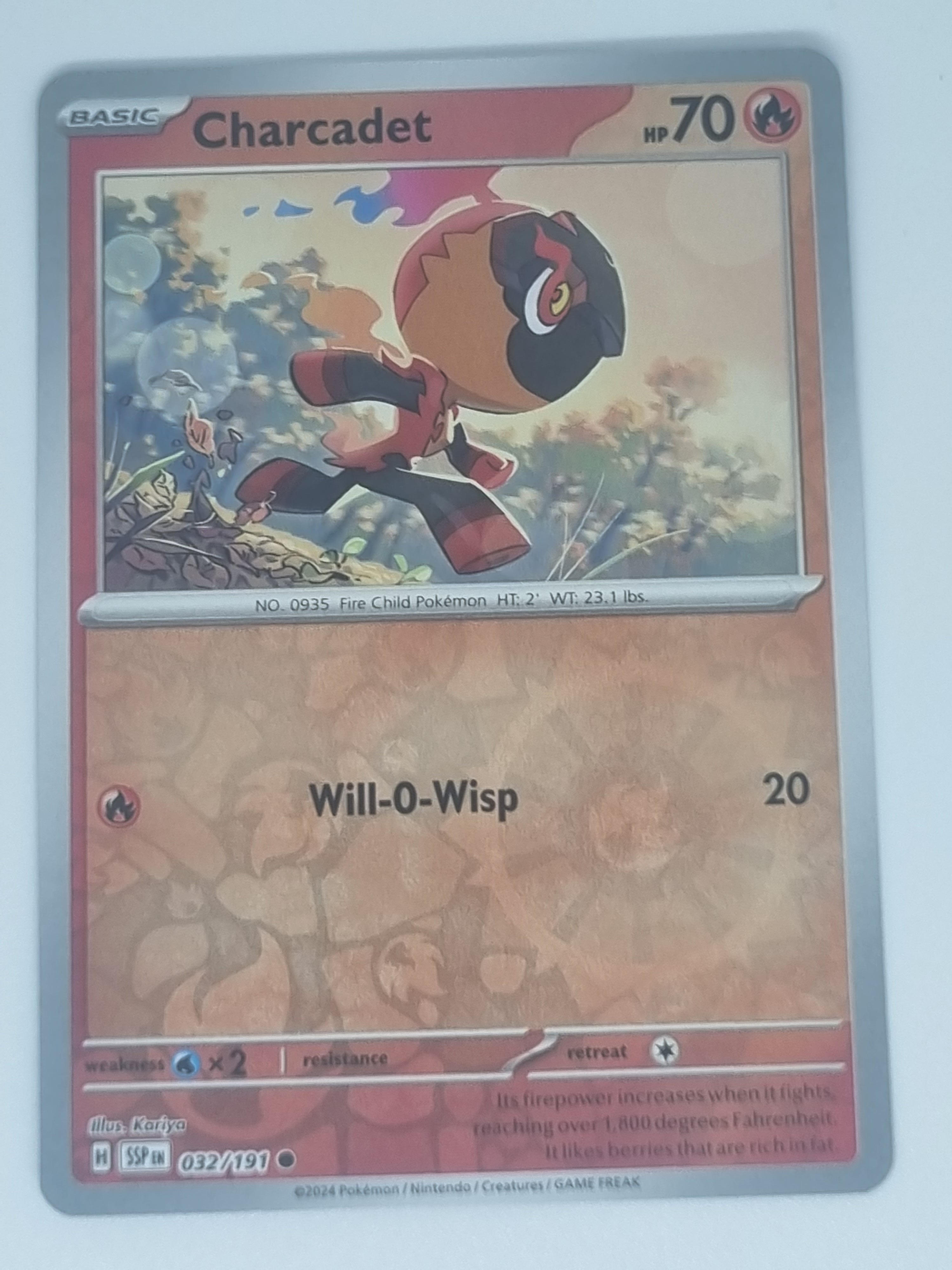Pokemon TCG - Surging Sparks - #032/191 - Reverse Holo - Charcadet - Common