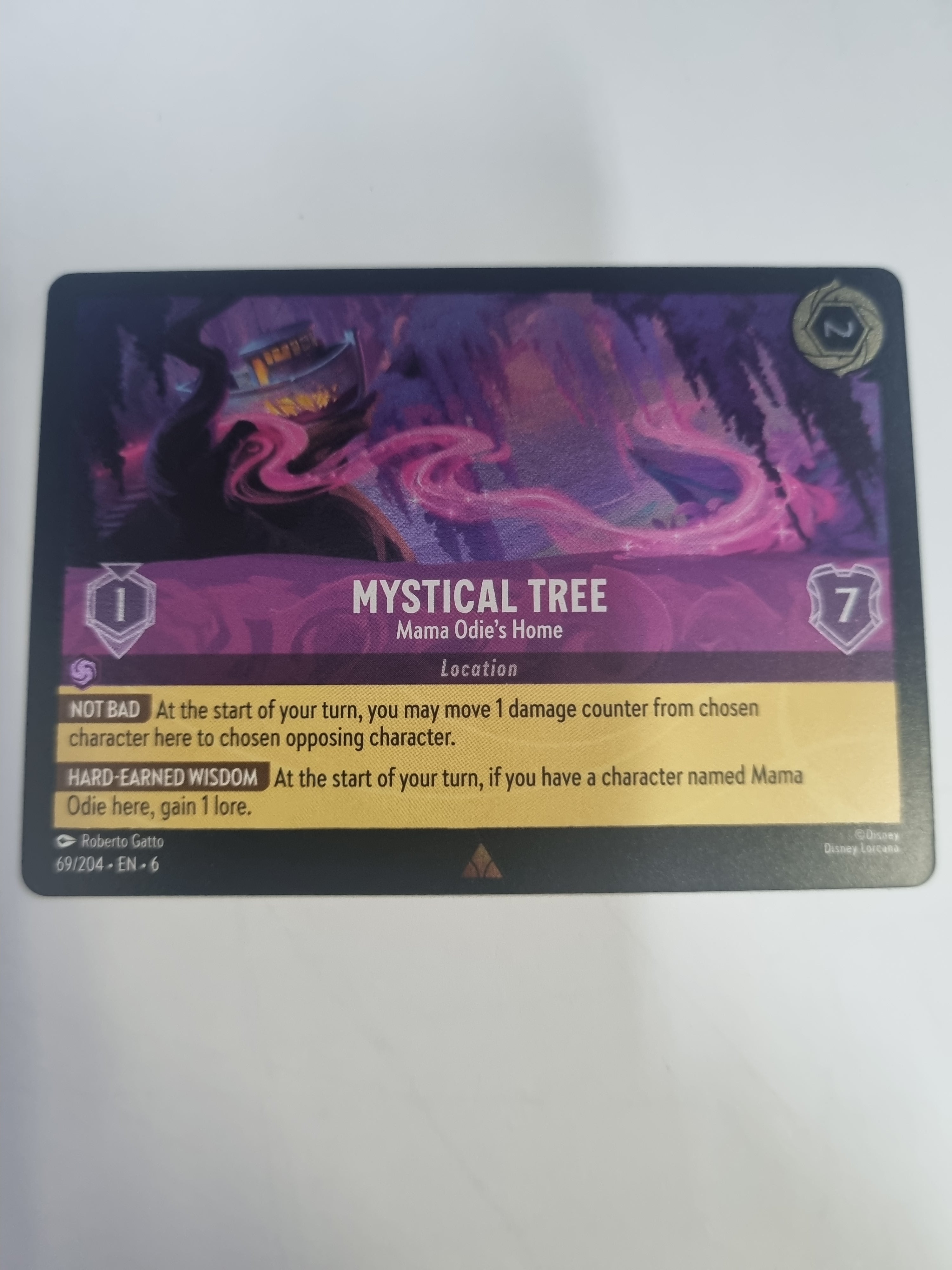 Lorcana Azurite Sea - COLDFOIL - Mystical Tree - Mama Odie's Home - #69/204 Rare