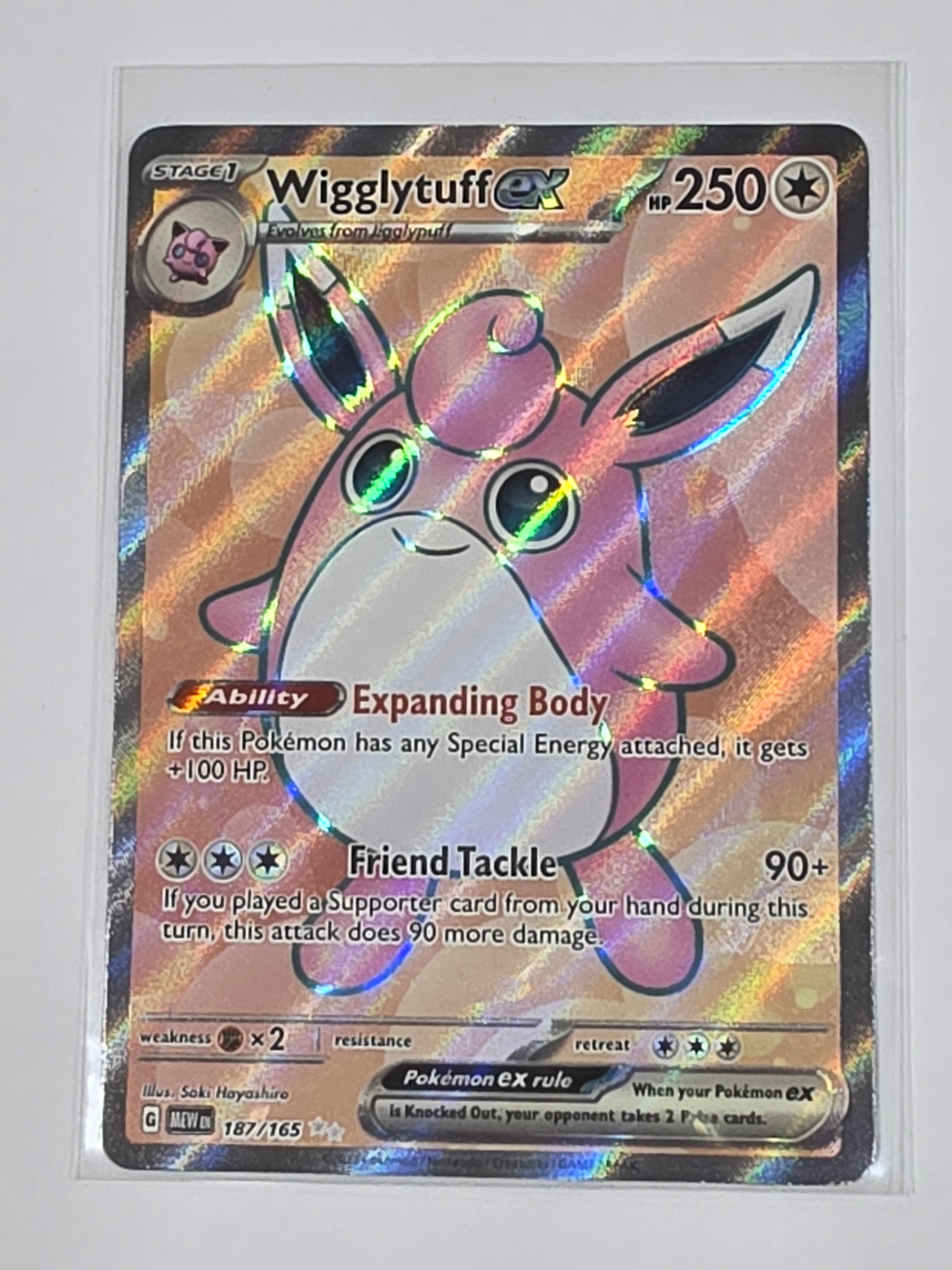 Pokemon TCG - Pokemon 151 - #187/165 - Wigglytuff ex - Full Art
