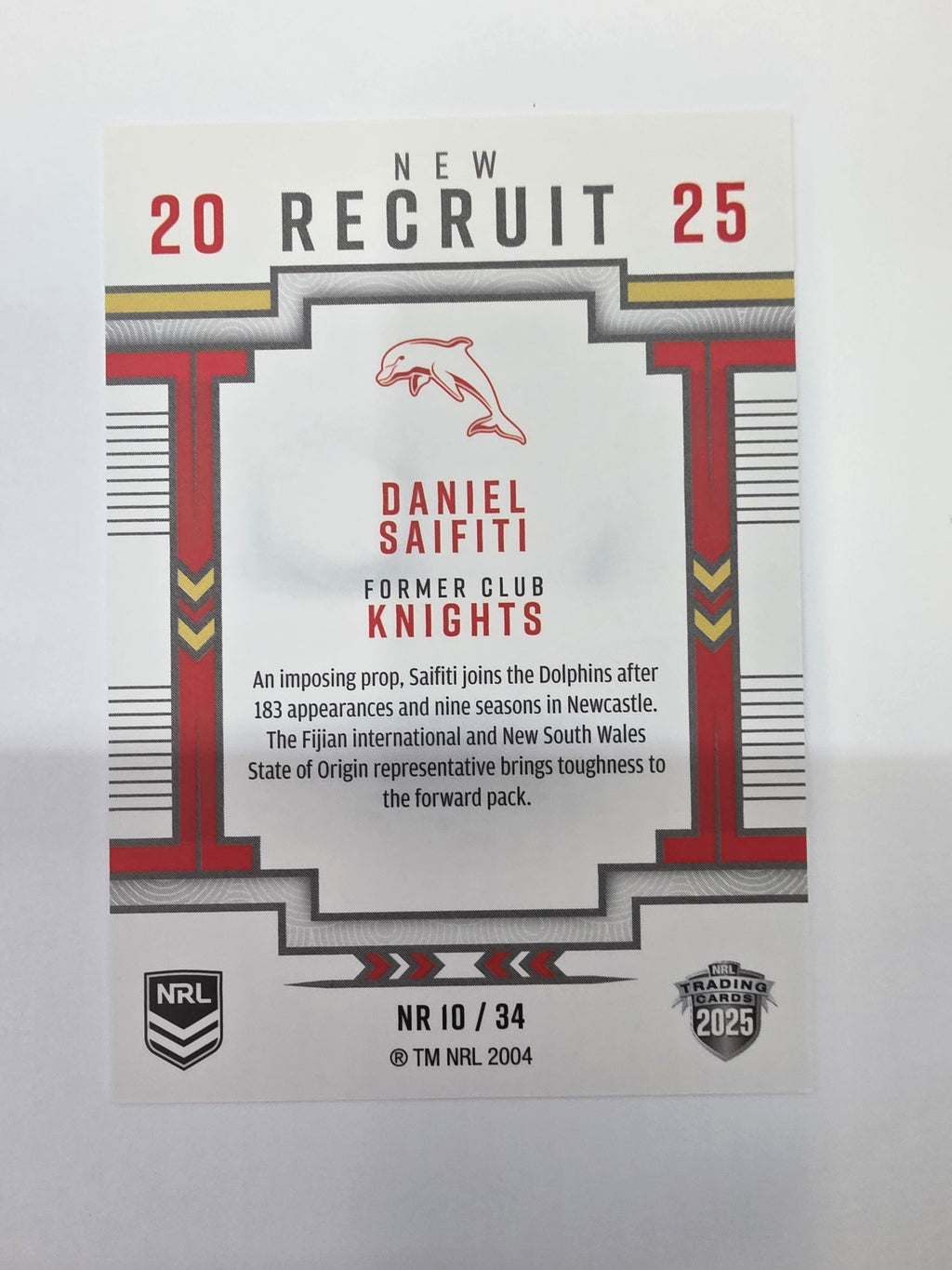 NRL 2025 Elite | New Recruits | #NR10 | Daniel Saifiti | Dolphins