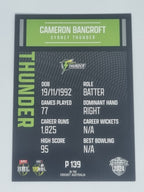 2024-25 LUXE Cricket Traders - Parallel - #P139 - Cameron Bancroft - Thunder
