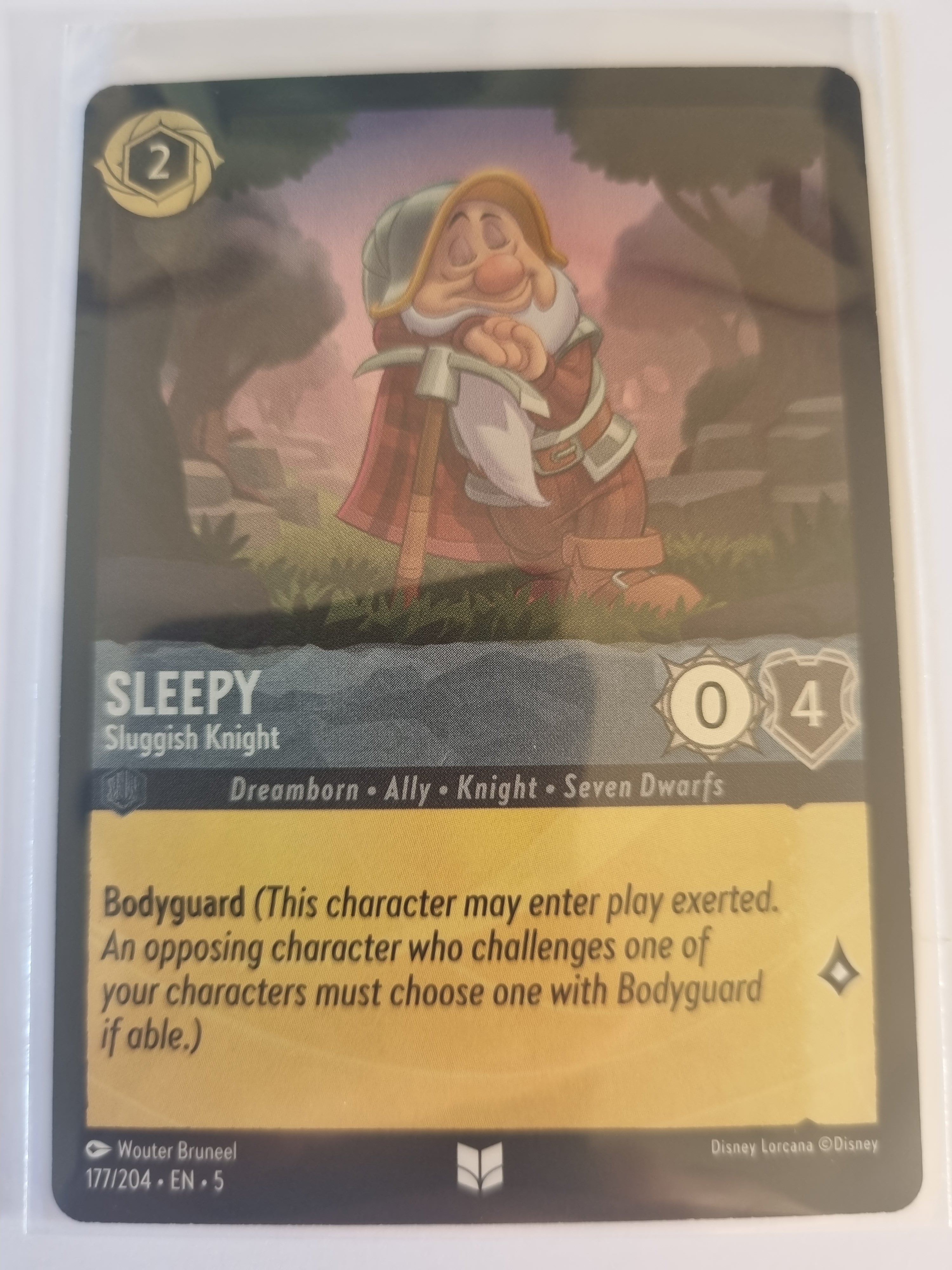 Shimmering Skies - Coldfoil - Sleepy - Sluggish Knight - 177/204 - Uncommon