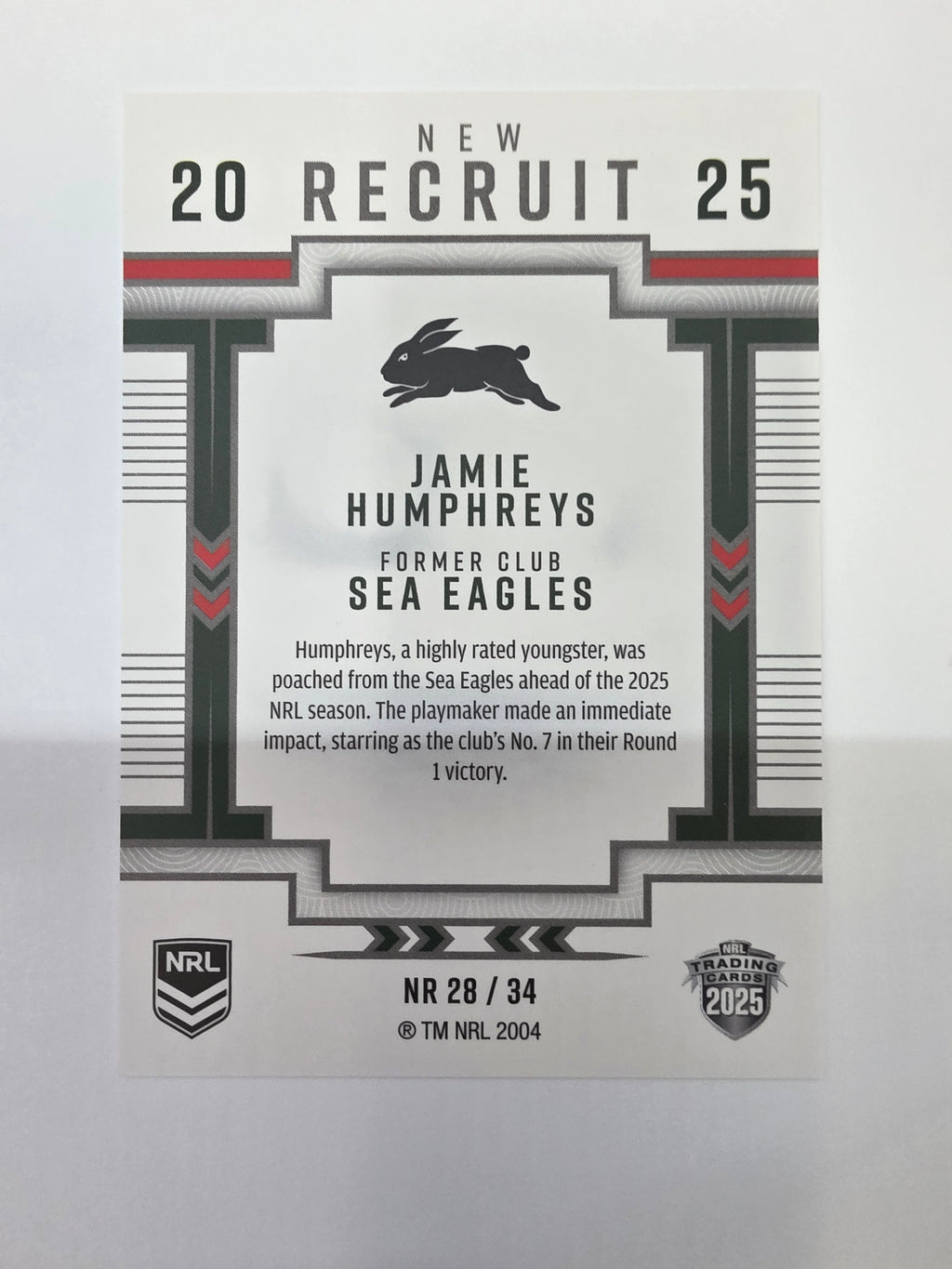 NRL 2025 Elite | New Recruits | #NR28 | Jamie Humphreys | Rabbitohs