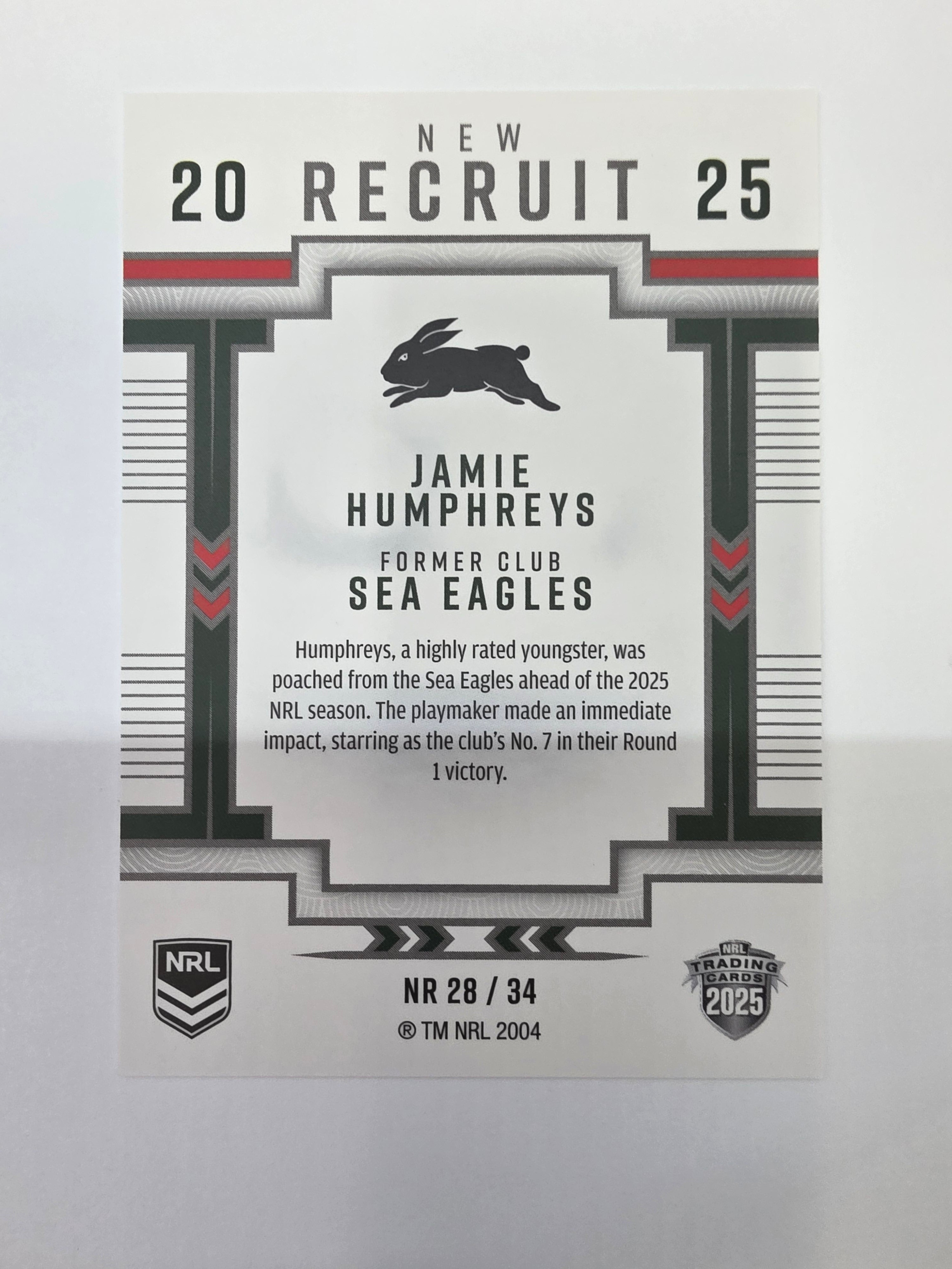 NRL 2025 Elite | New Recruits | #NR28 | Jamie Humphreys | Rabbitohs