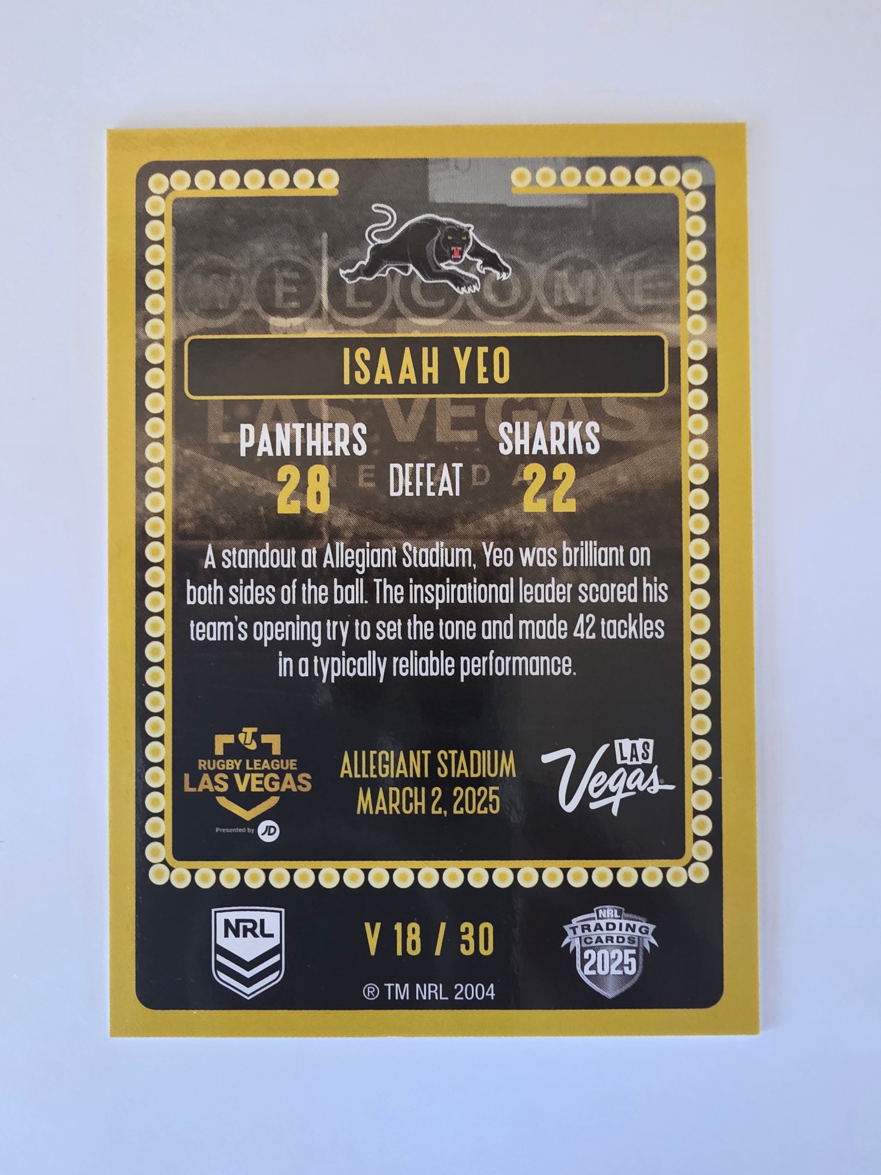 NRL 2025 Elite | 2025 Vegas Round | #V18 | Isaah Yeo | Panthers
