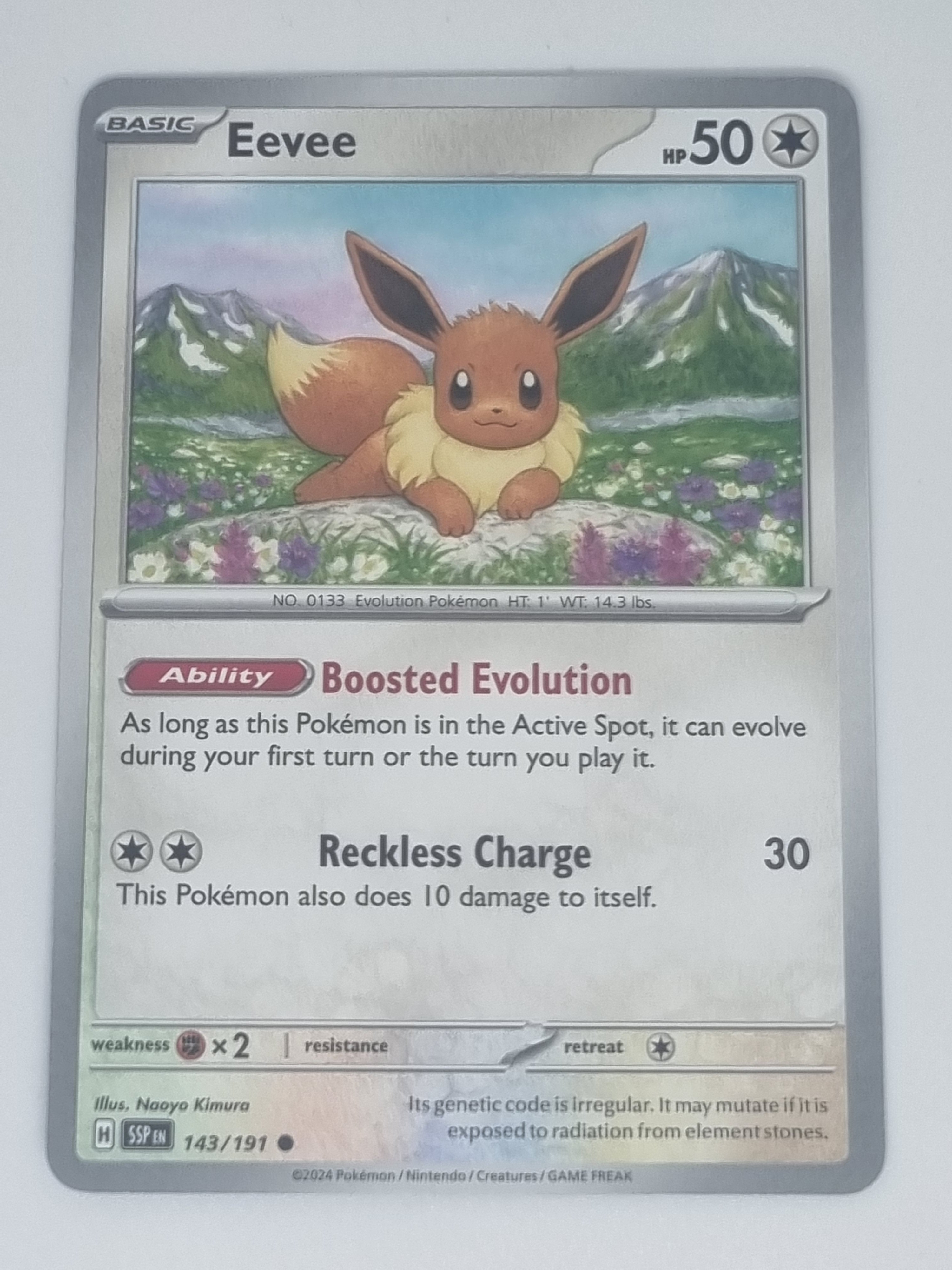 Pokemon TCG - Surging Sparks - #143/191 - Eevee - Common