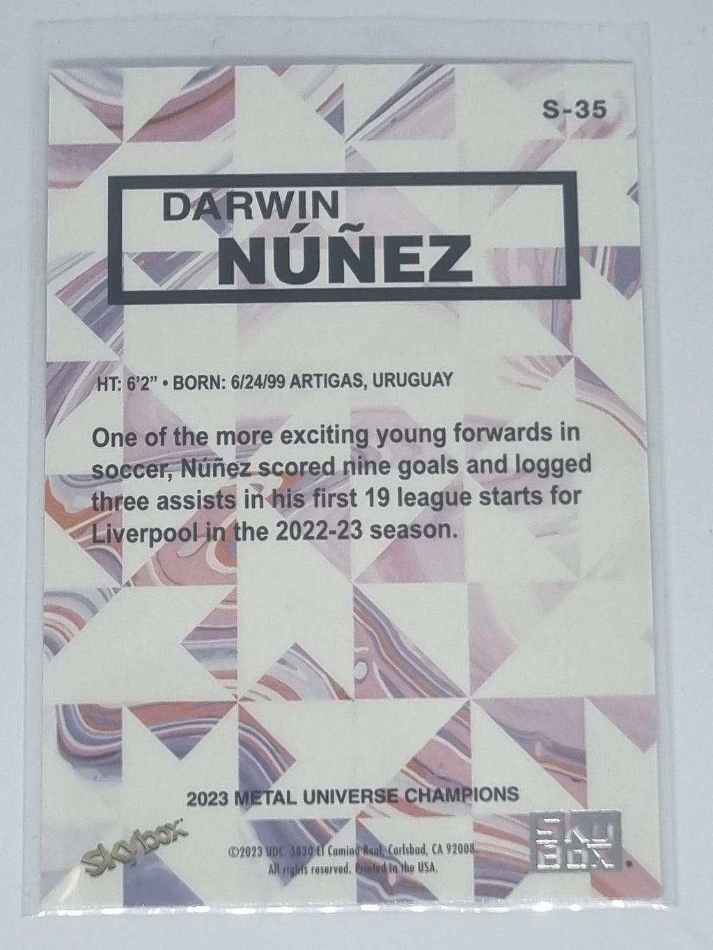 2023 Skybox Metal Universe Champions - Skybox Premium - #S-35 - Darwin Nunez